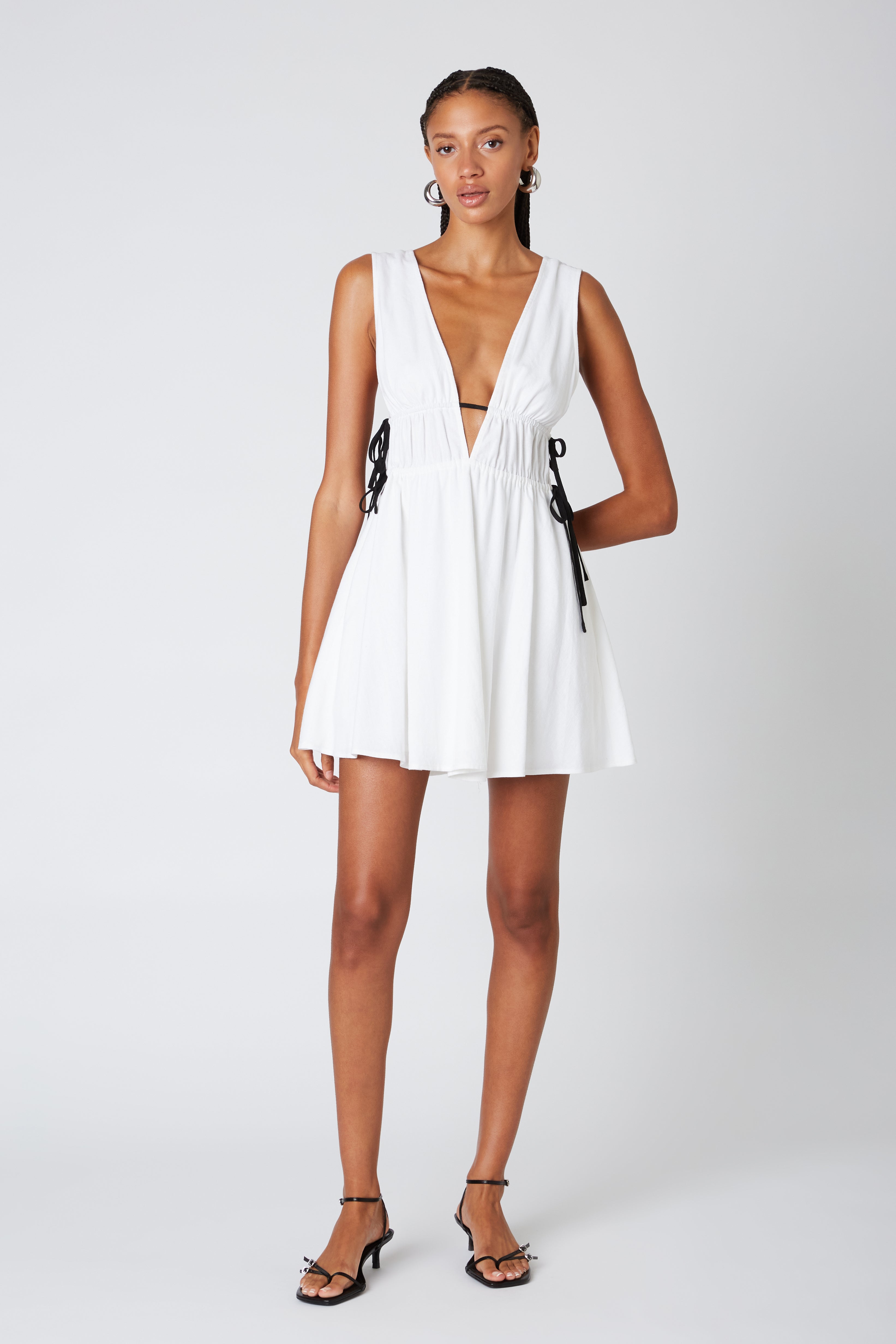 Musk Dress in white front view