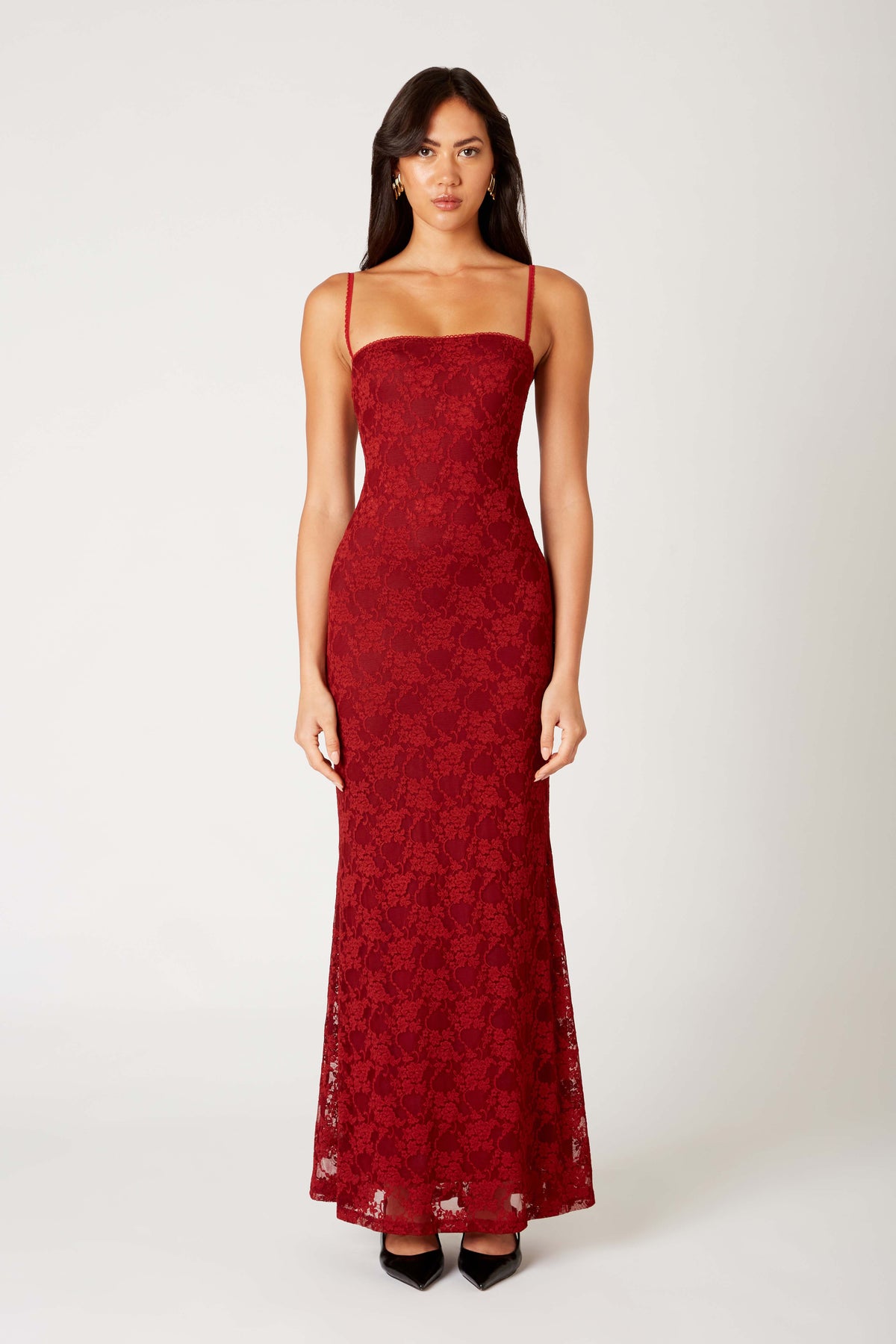 knee length dresses for ladies Merlot Midi Dress