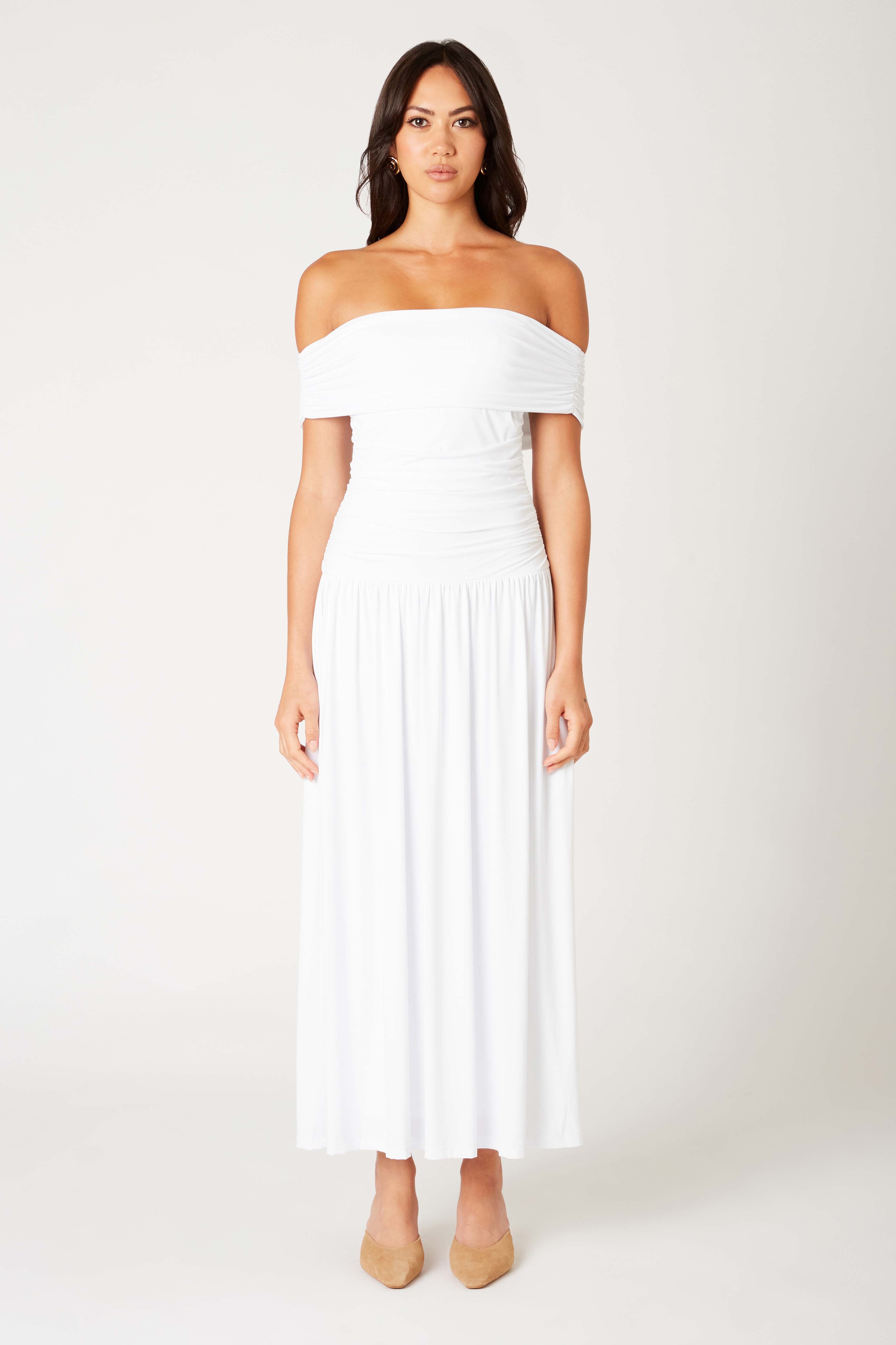 Tammy Dress in white front view