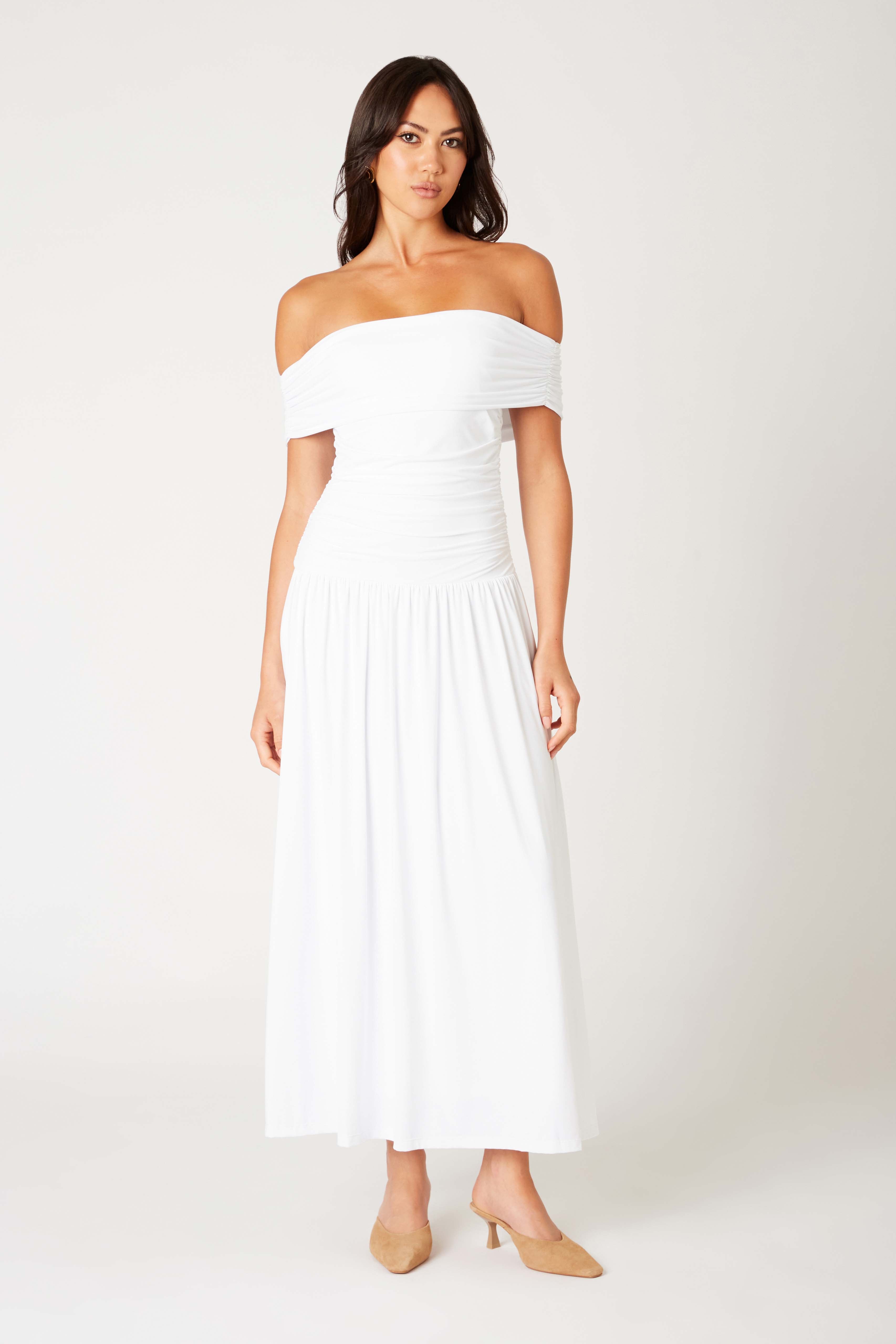 Tammy Dress in white front view