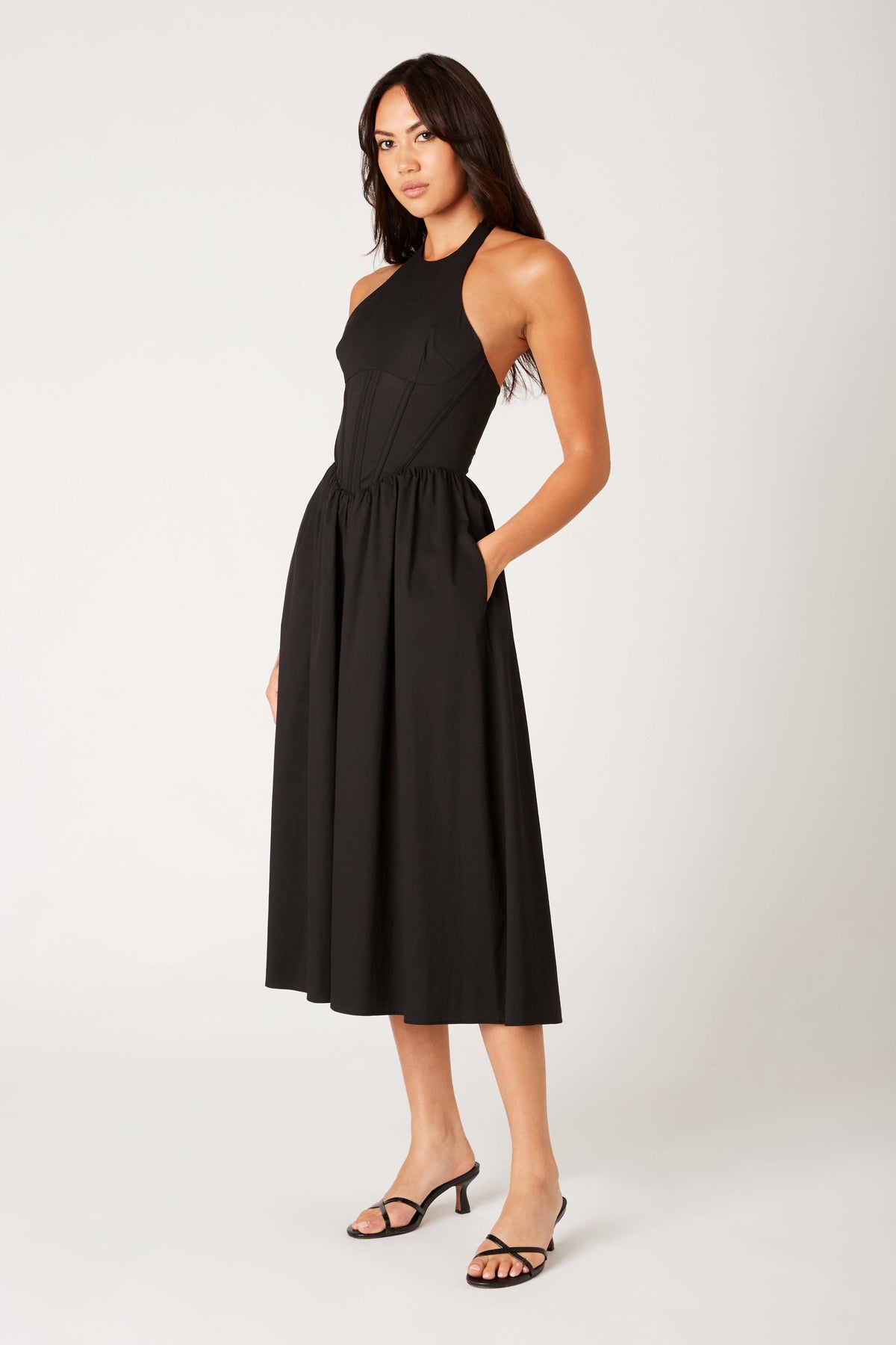 nadalia midi dress black Rio Dress – NIA