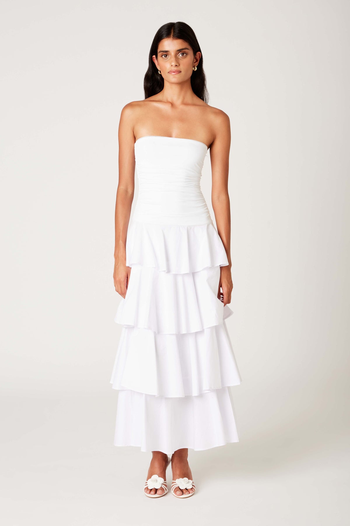 mathilda maxi dress in ivory majorelle – NIA Marguerite