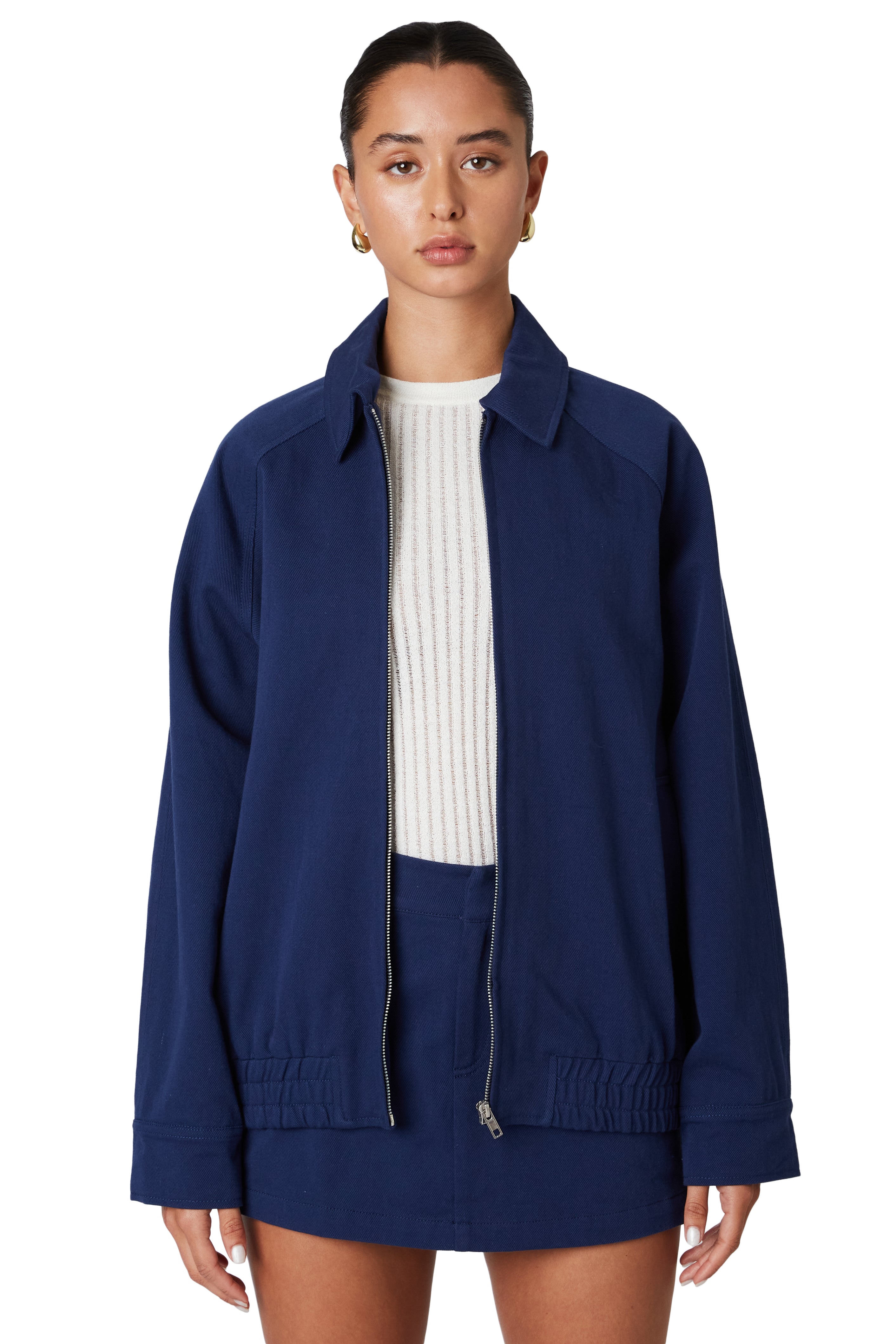 Marine bomber jacket front