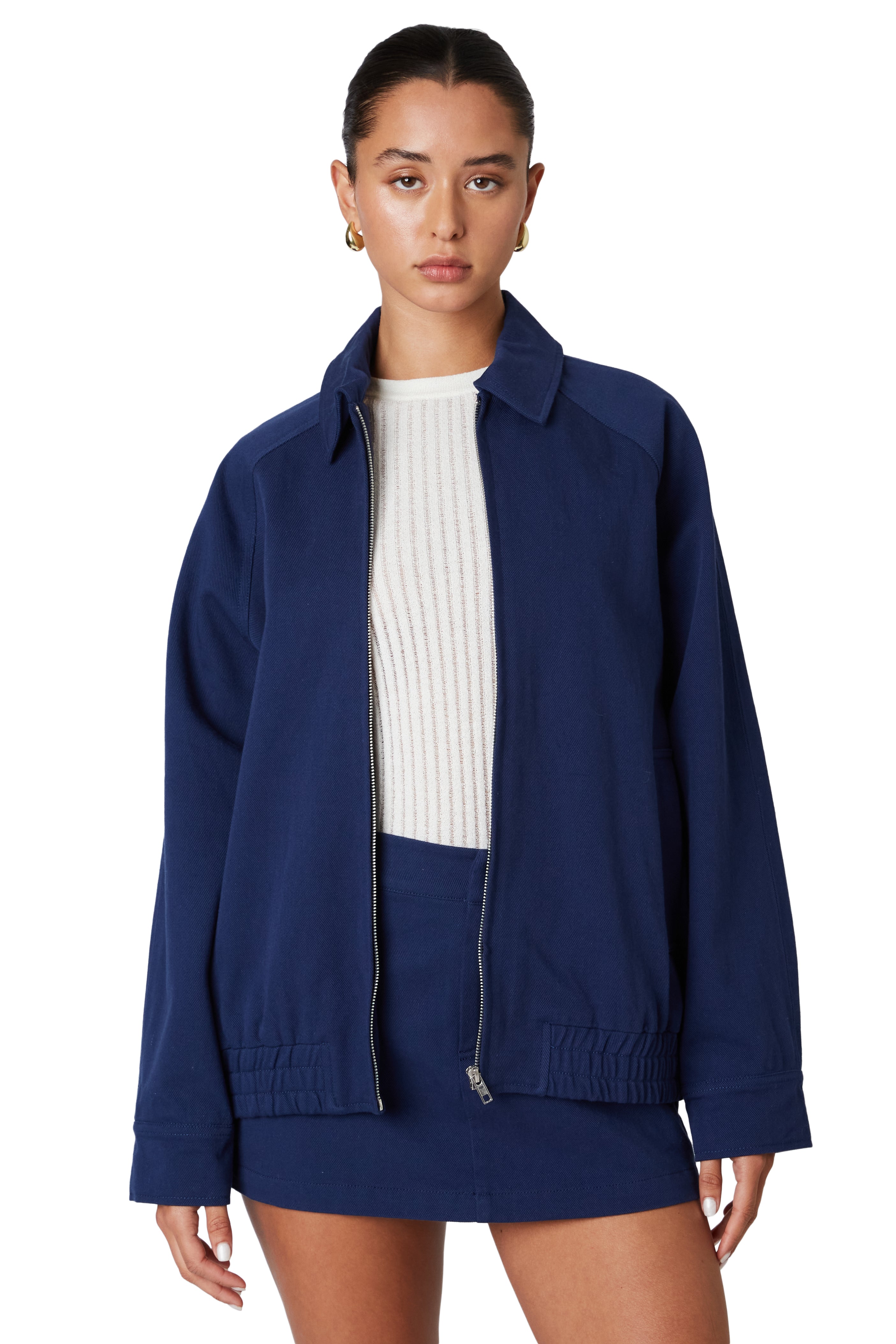 Marine bomber jacket front