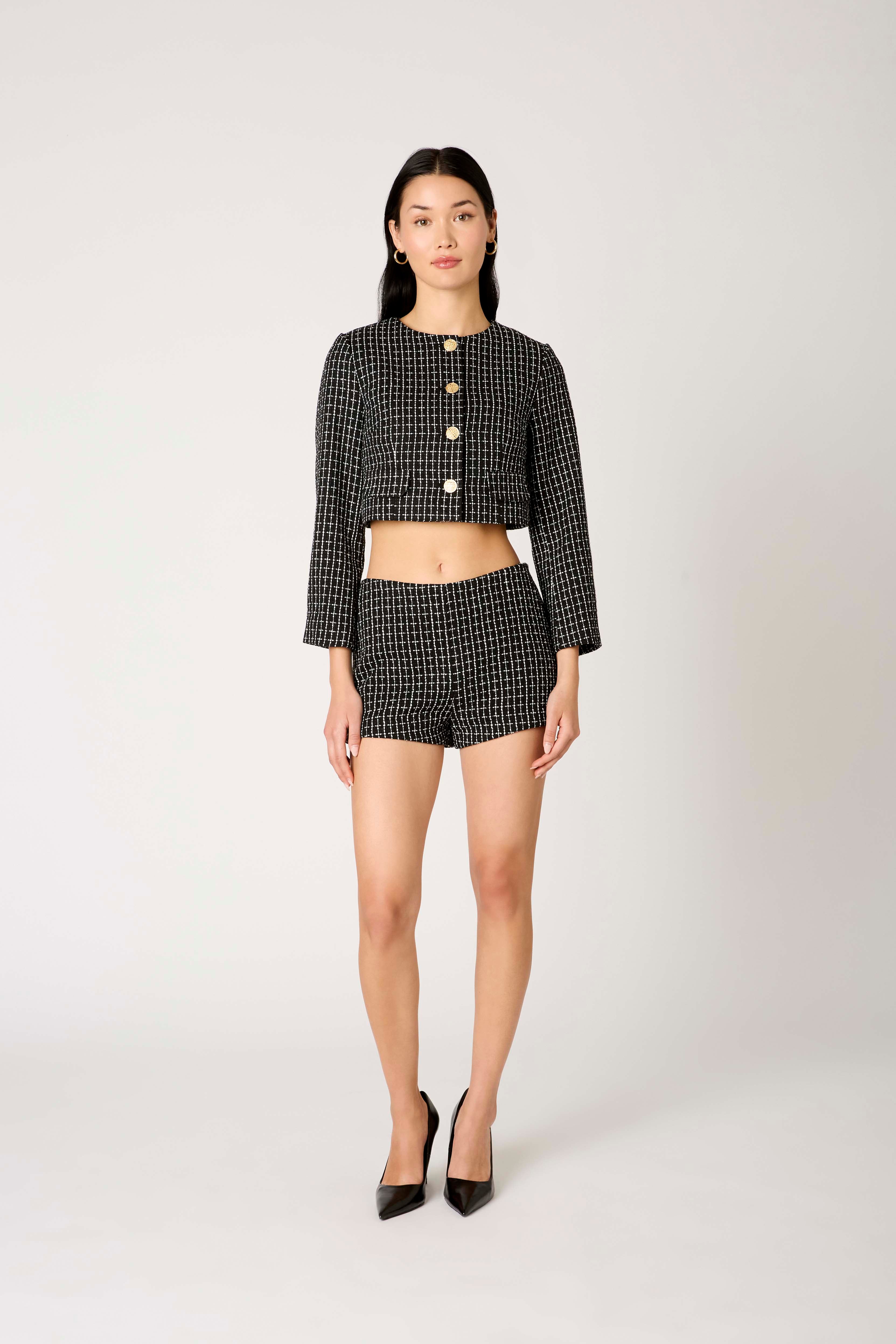 Seren Jacket in black front view