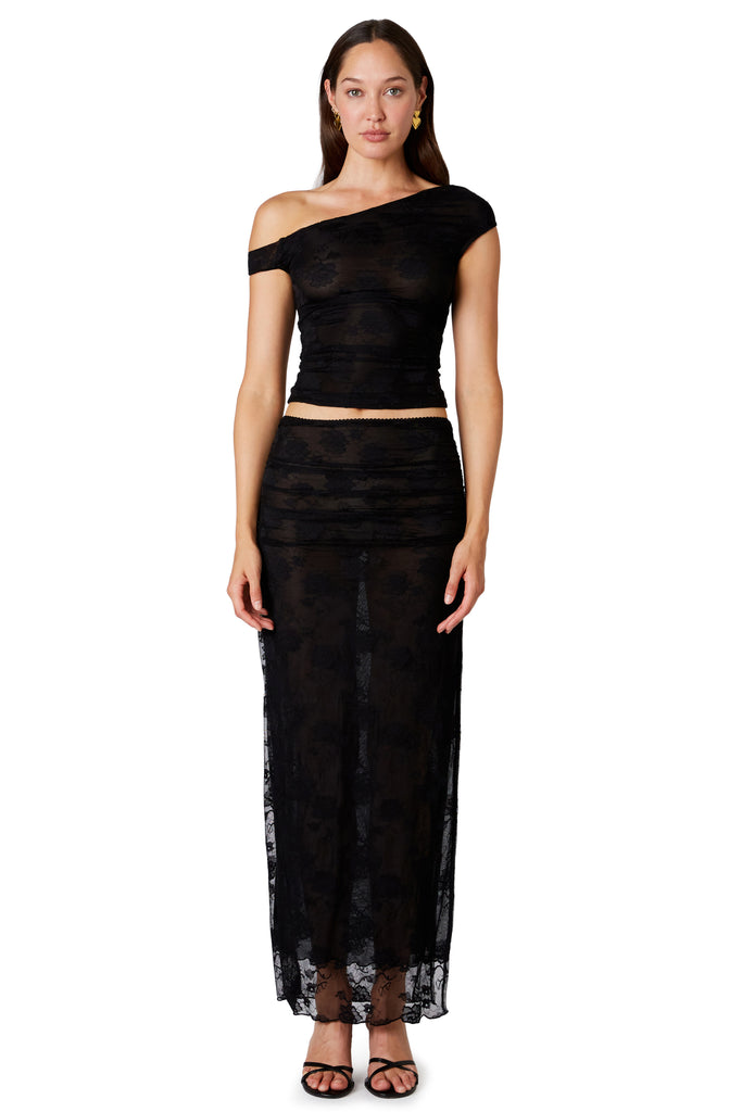 Dulce skirt in black front view
