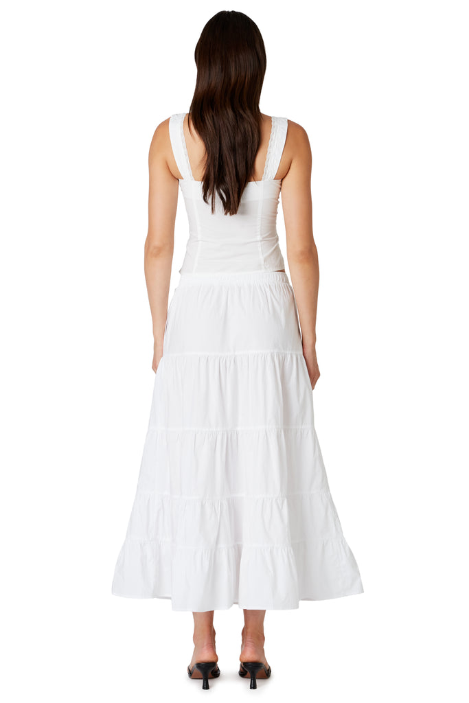 Alana Skirt in white back view