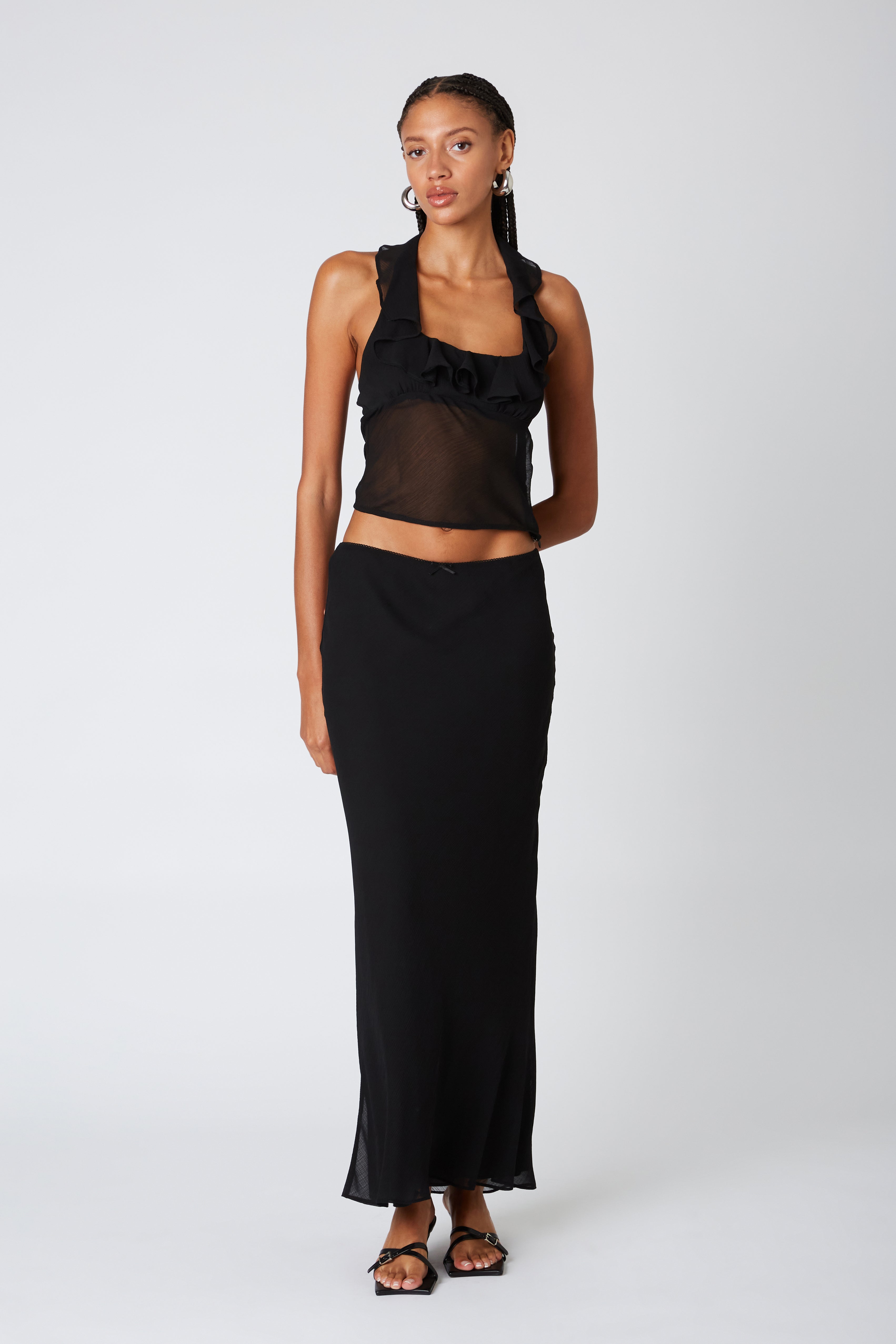 Ravello Skirt in black front view