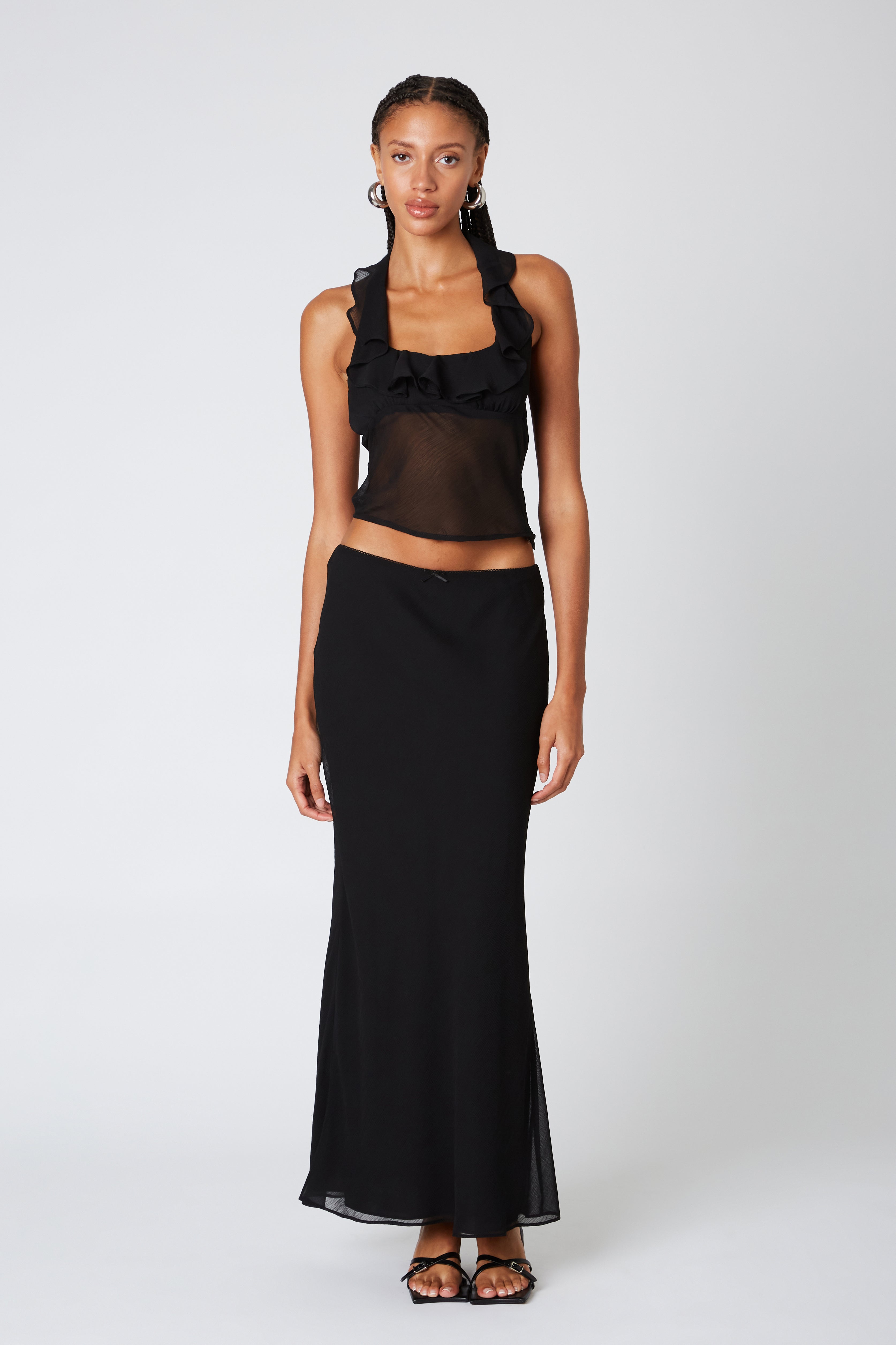 Ravello Skirt in black front view