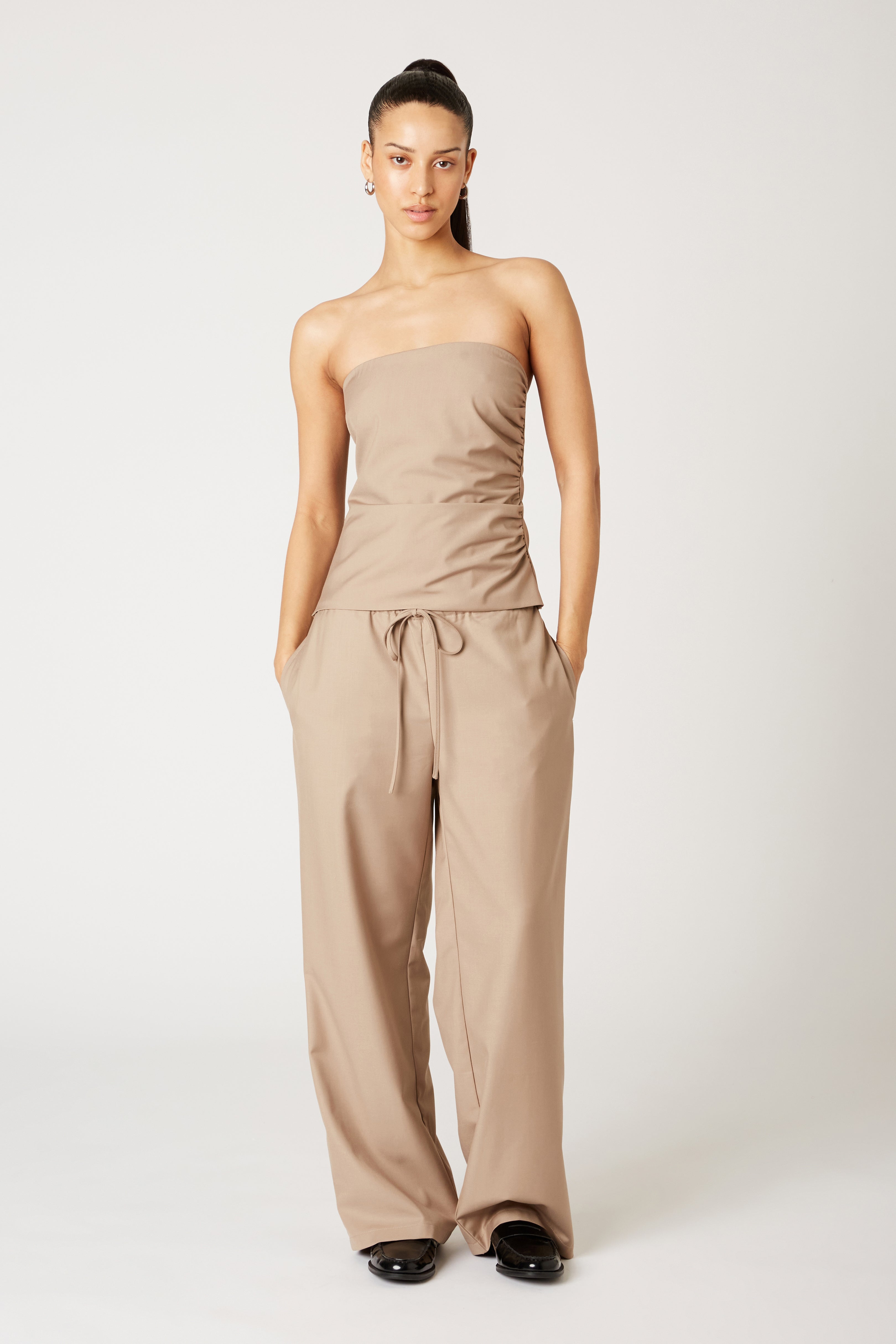 Lacey Pant in dune front view