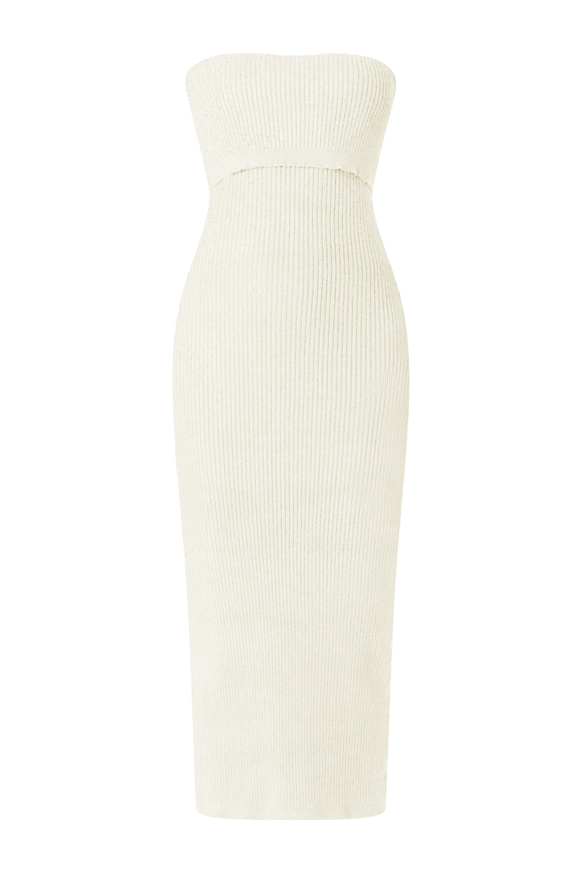 white ribbed midi dress Emory Dress – NIA
