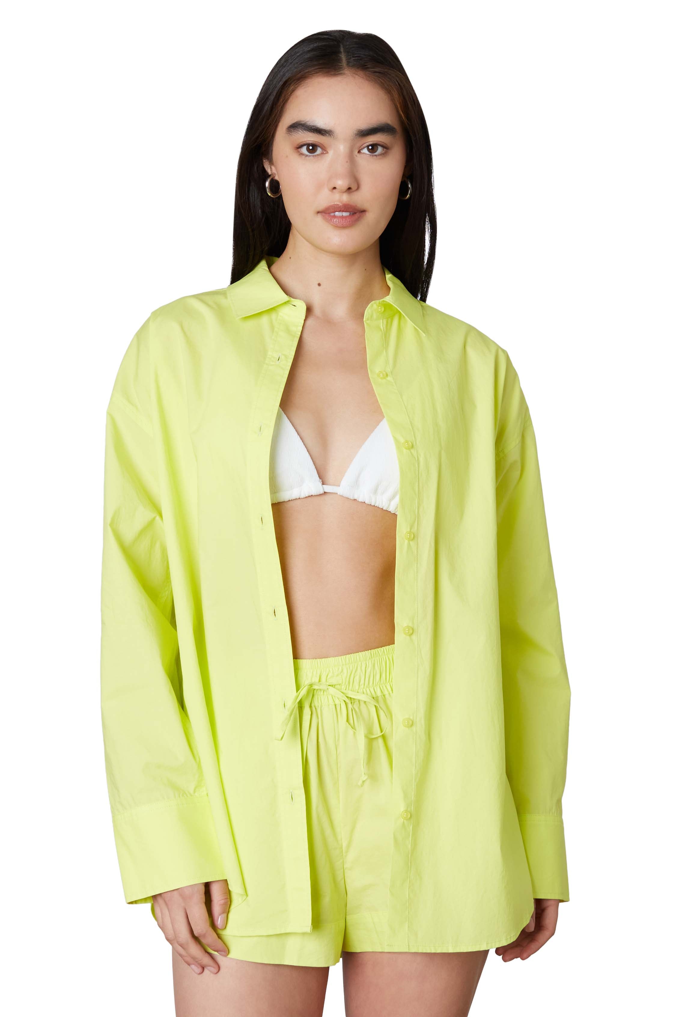 Leon Shirt in Lemon Front View