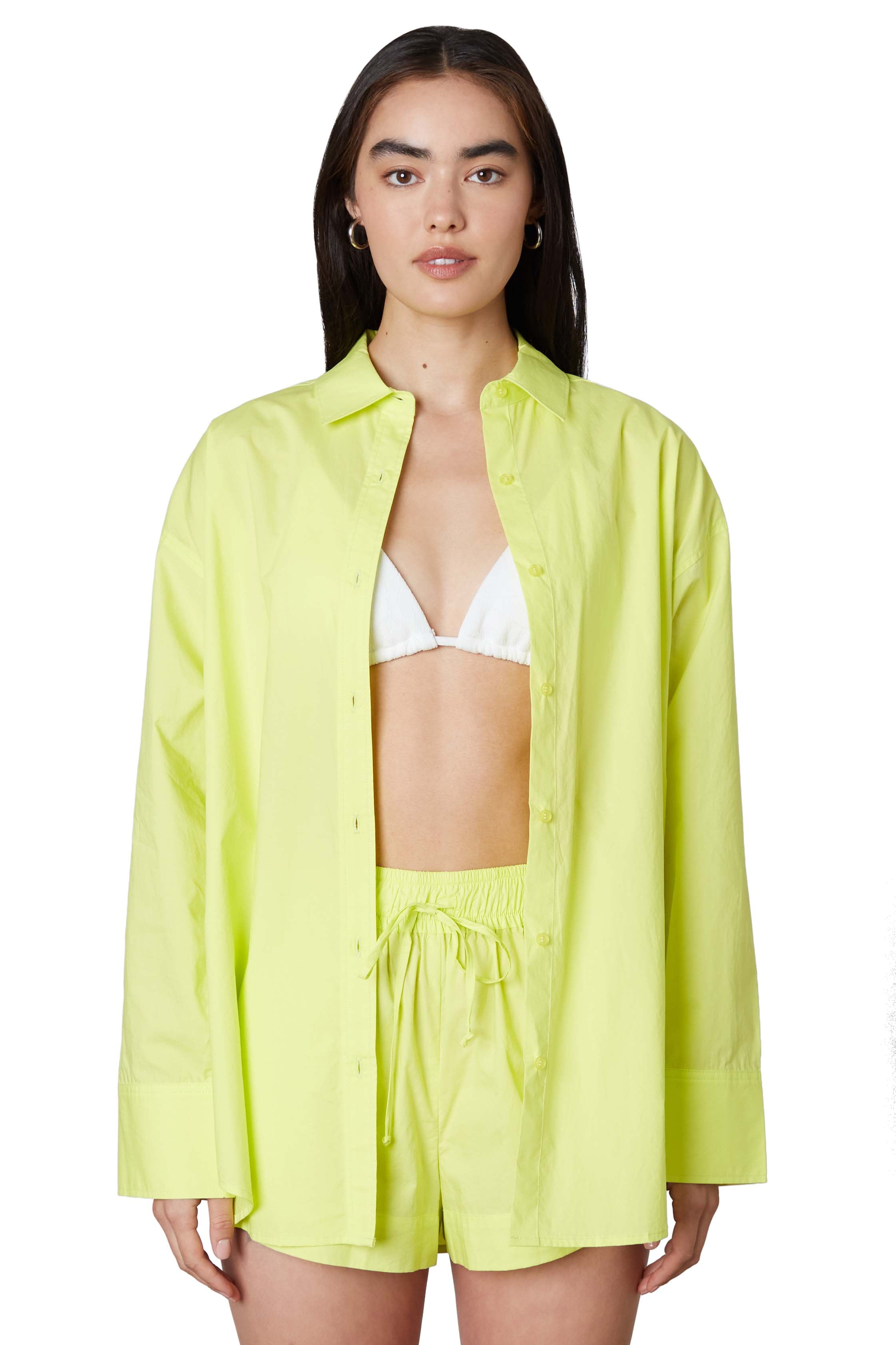 Leon Shirt in Lemon Front View