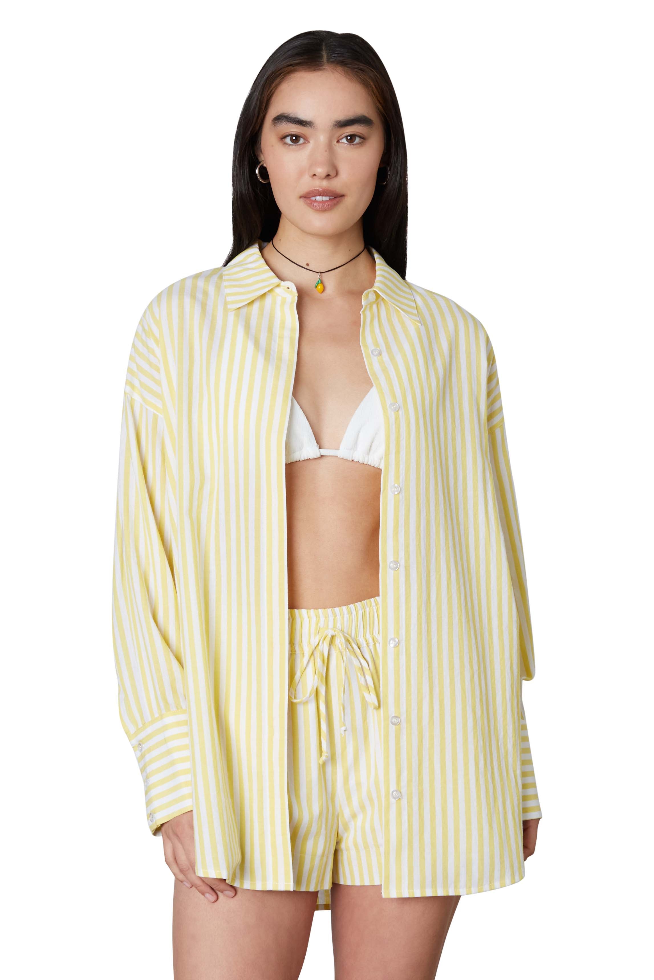 Tony Shirt in Limoncello Front View