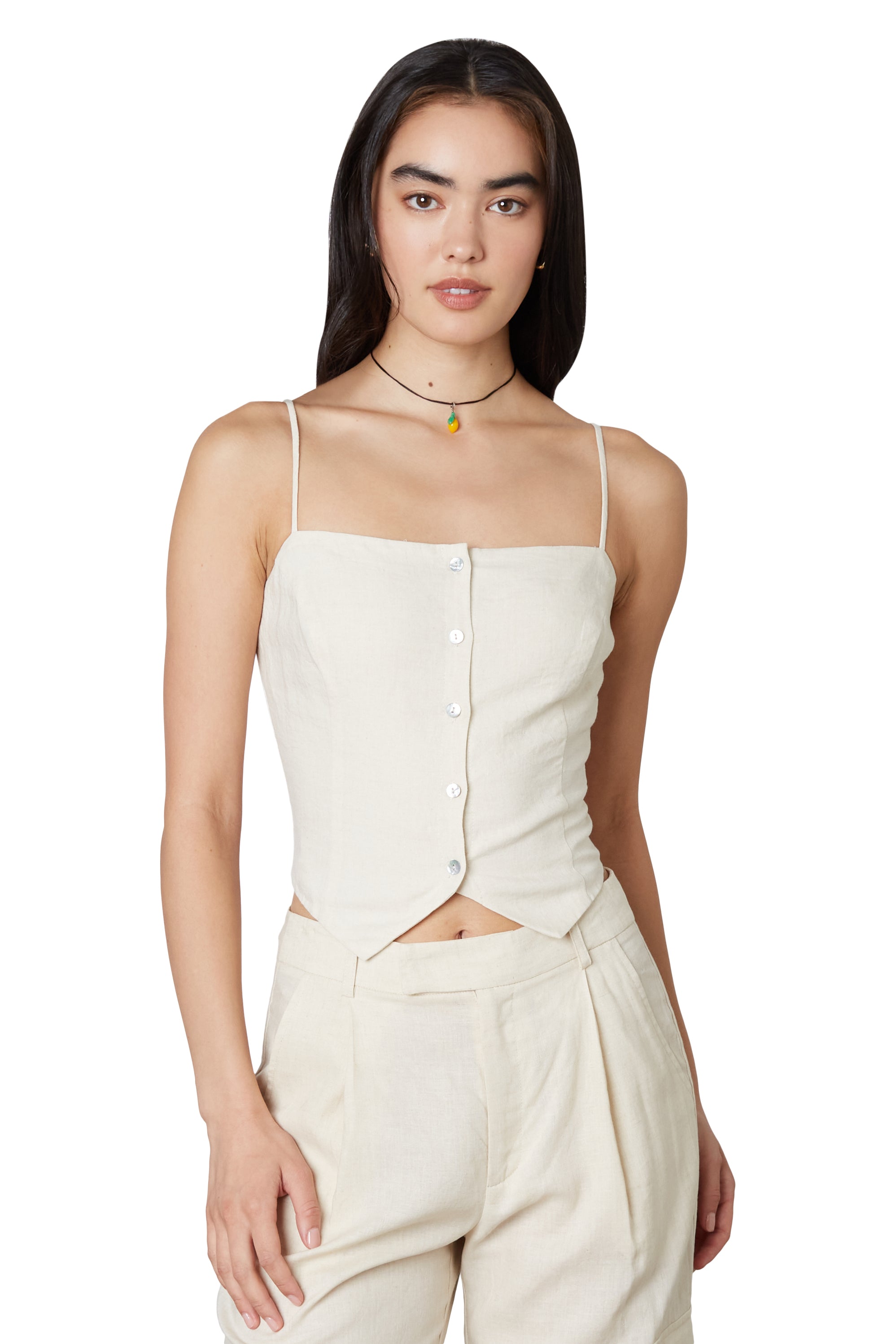 Maria Top in Jute Front