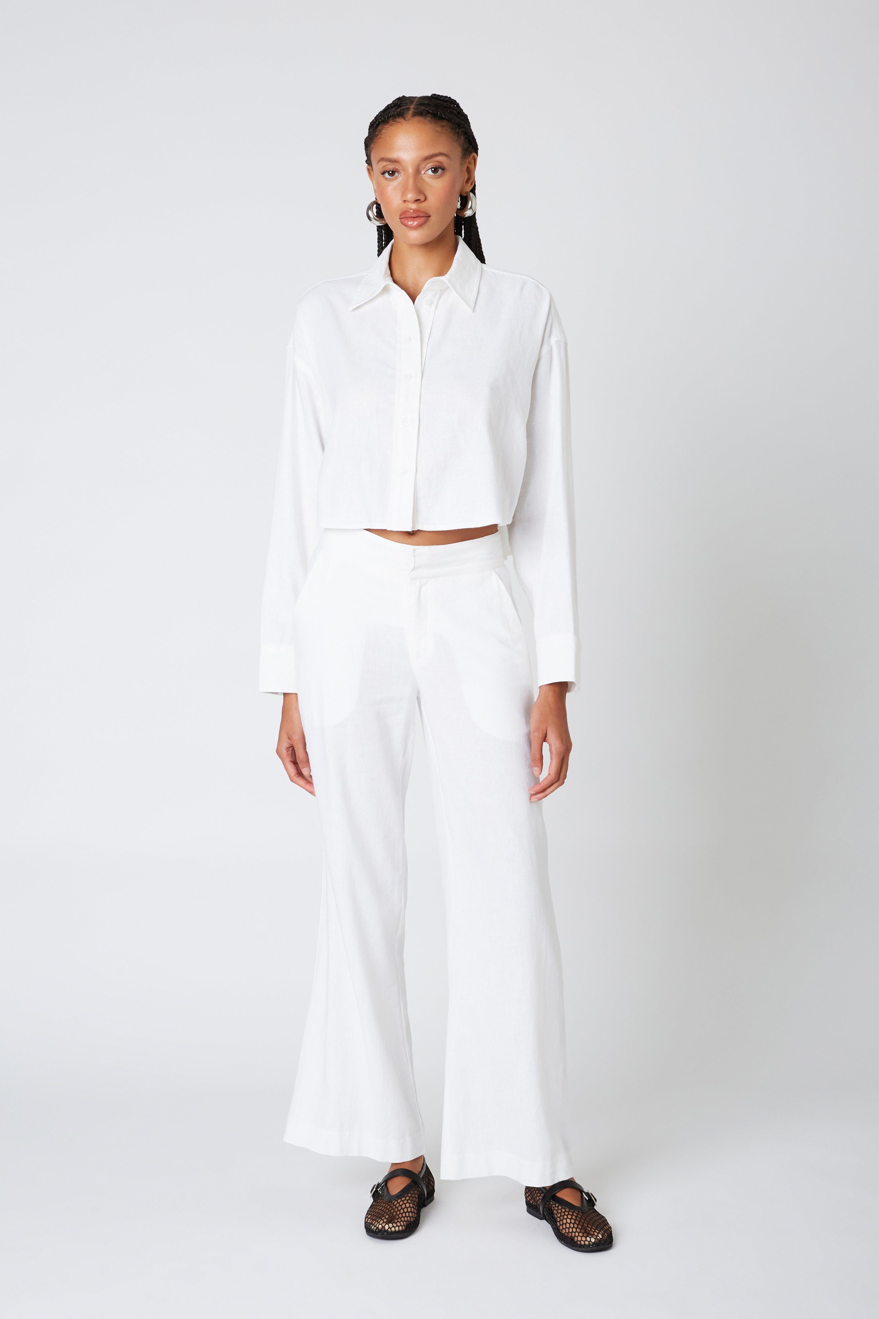 Gaiac Shirt in white front view
