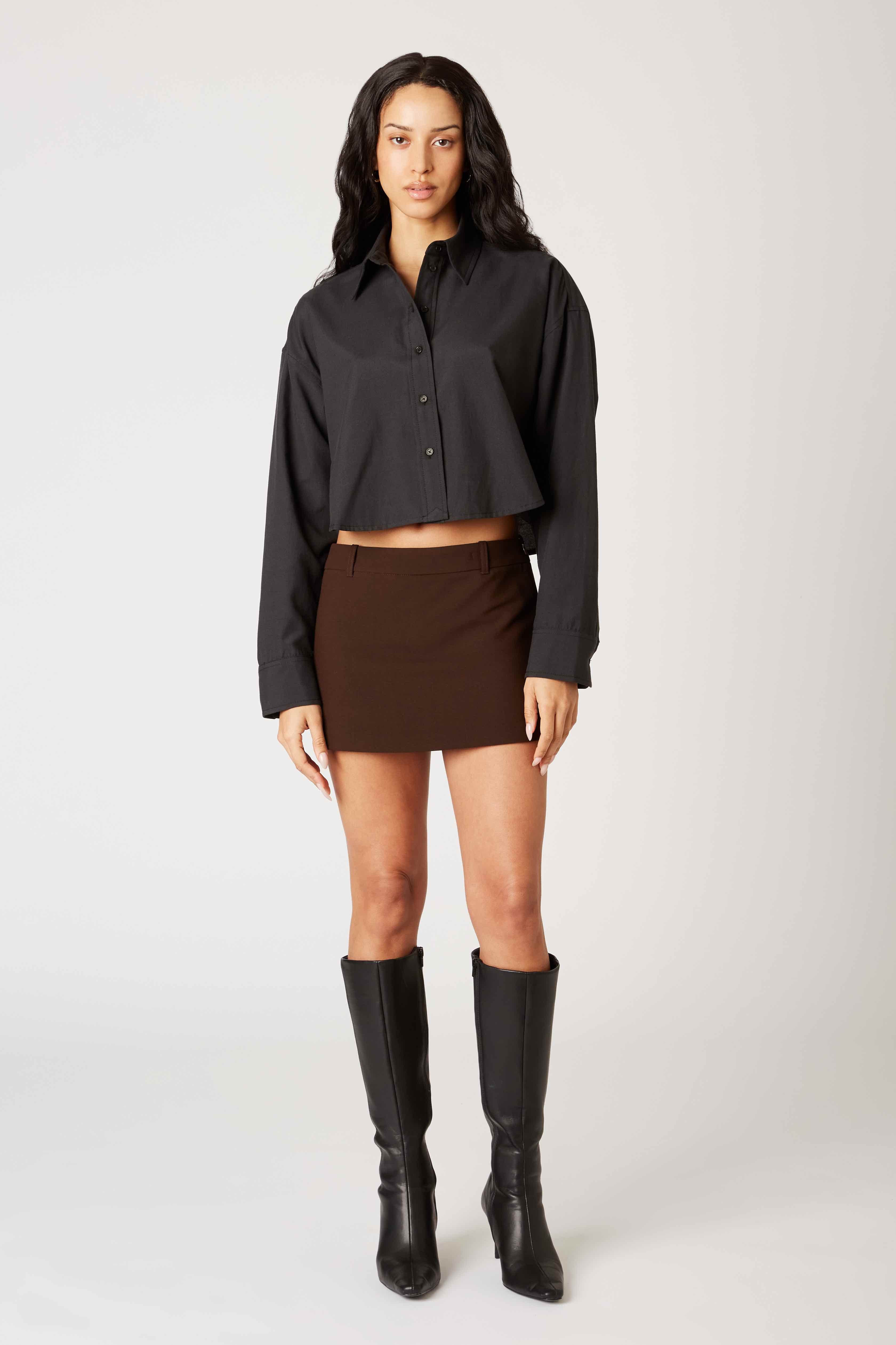 Gaiac Shirt in black front view