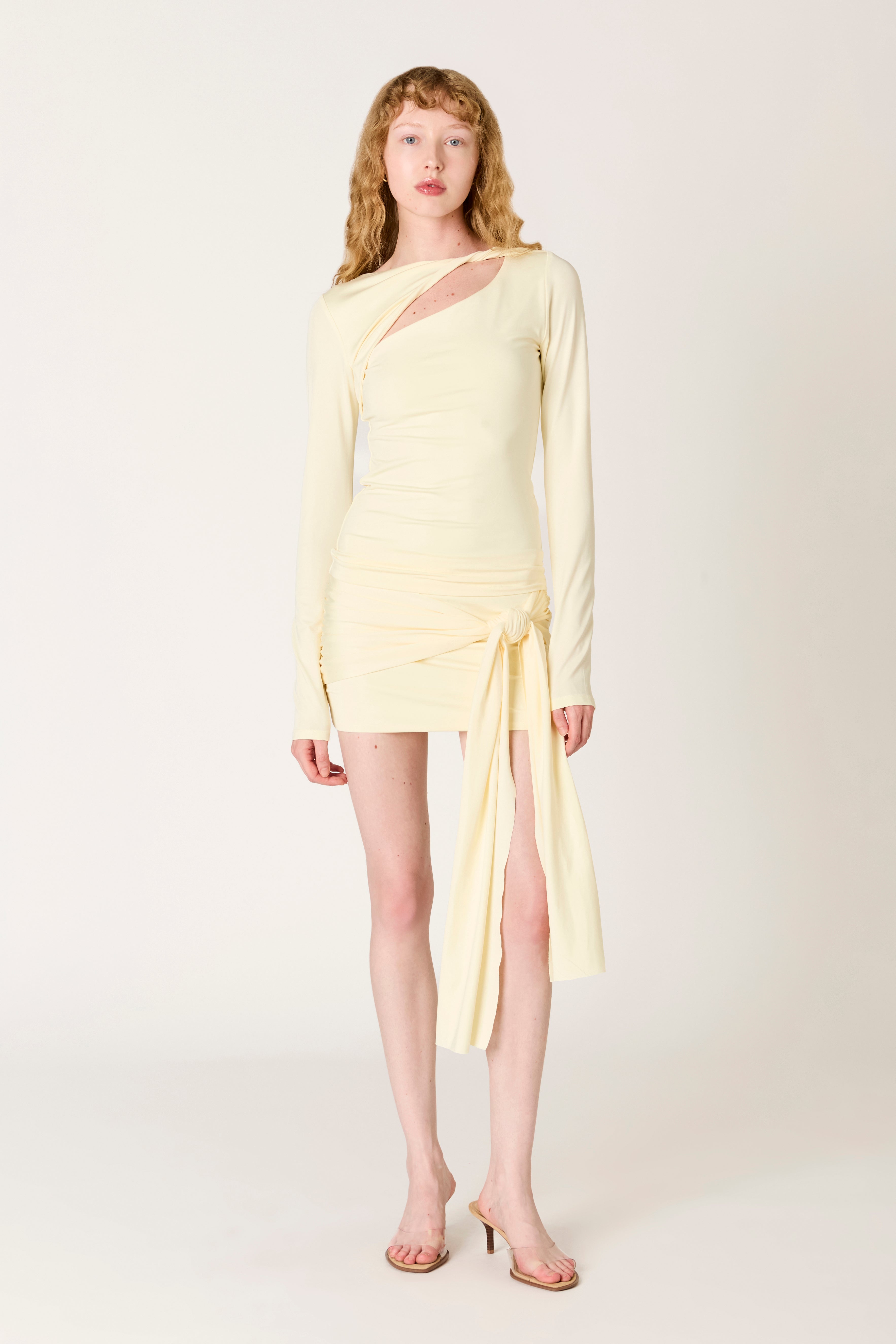 San Vicente Top in vanilla front view