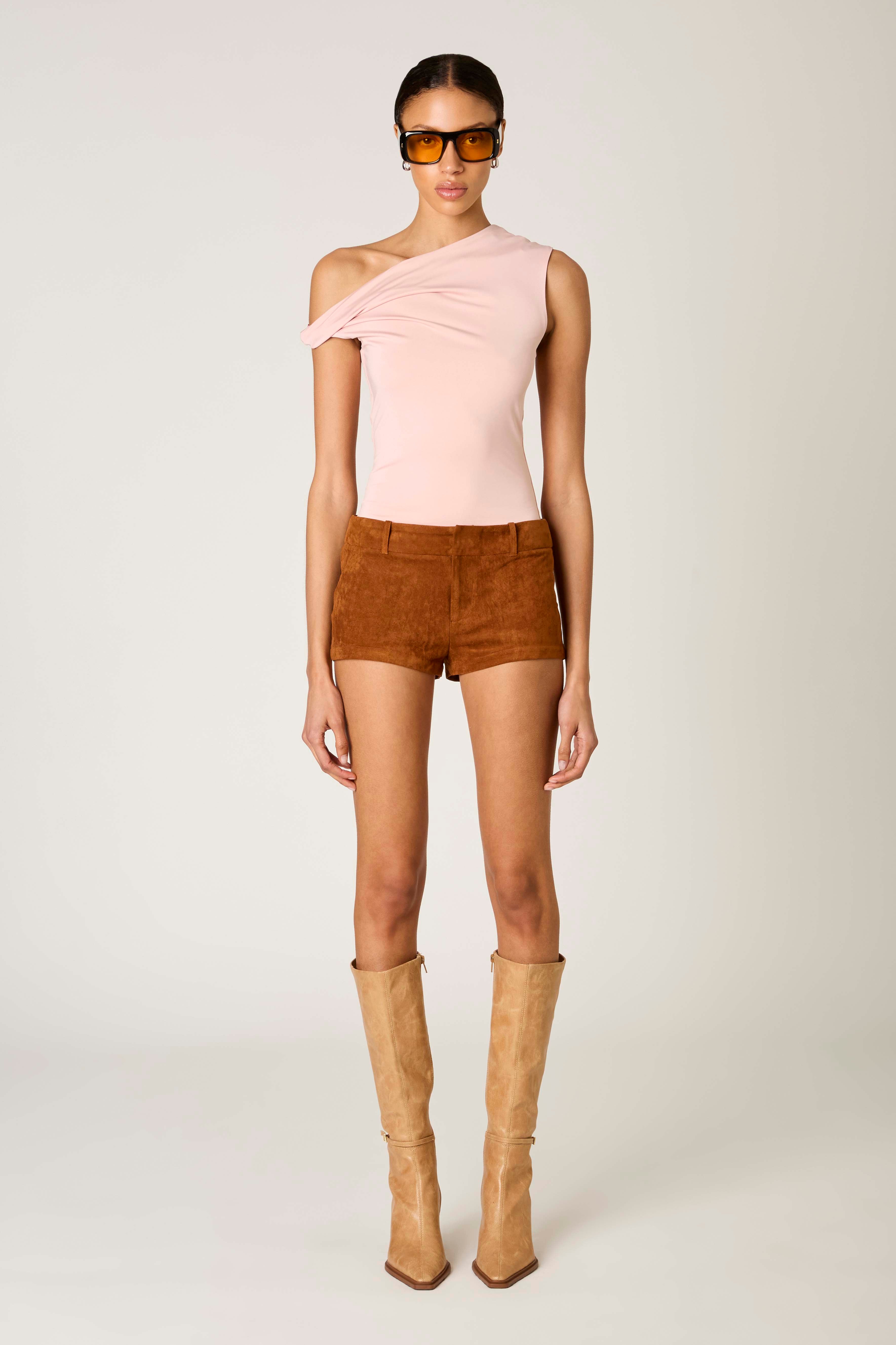 Fraise Top in cameo pink front view