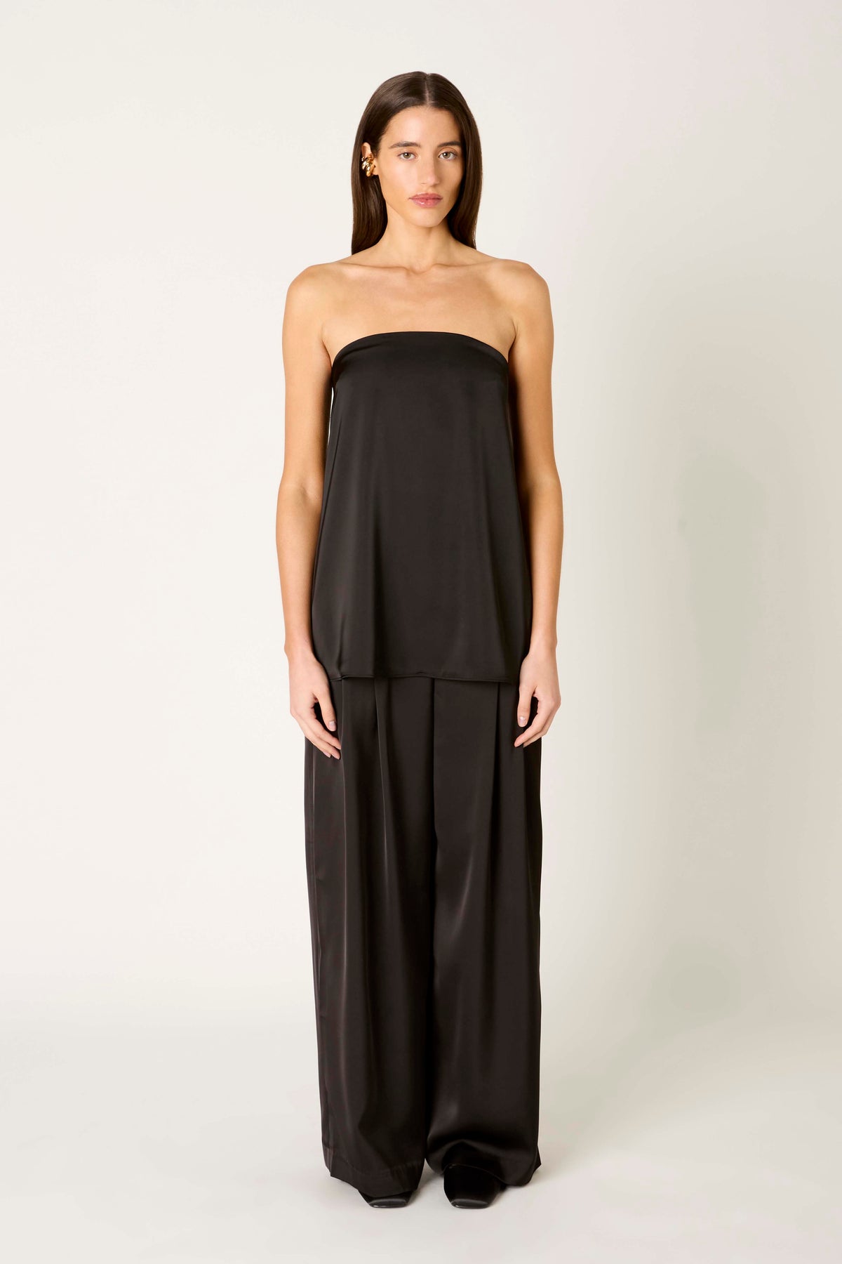 Olivia Top in black front view