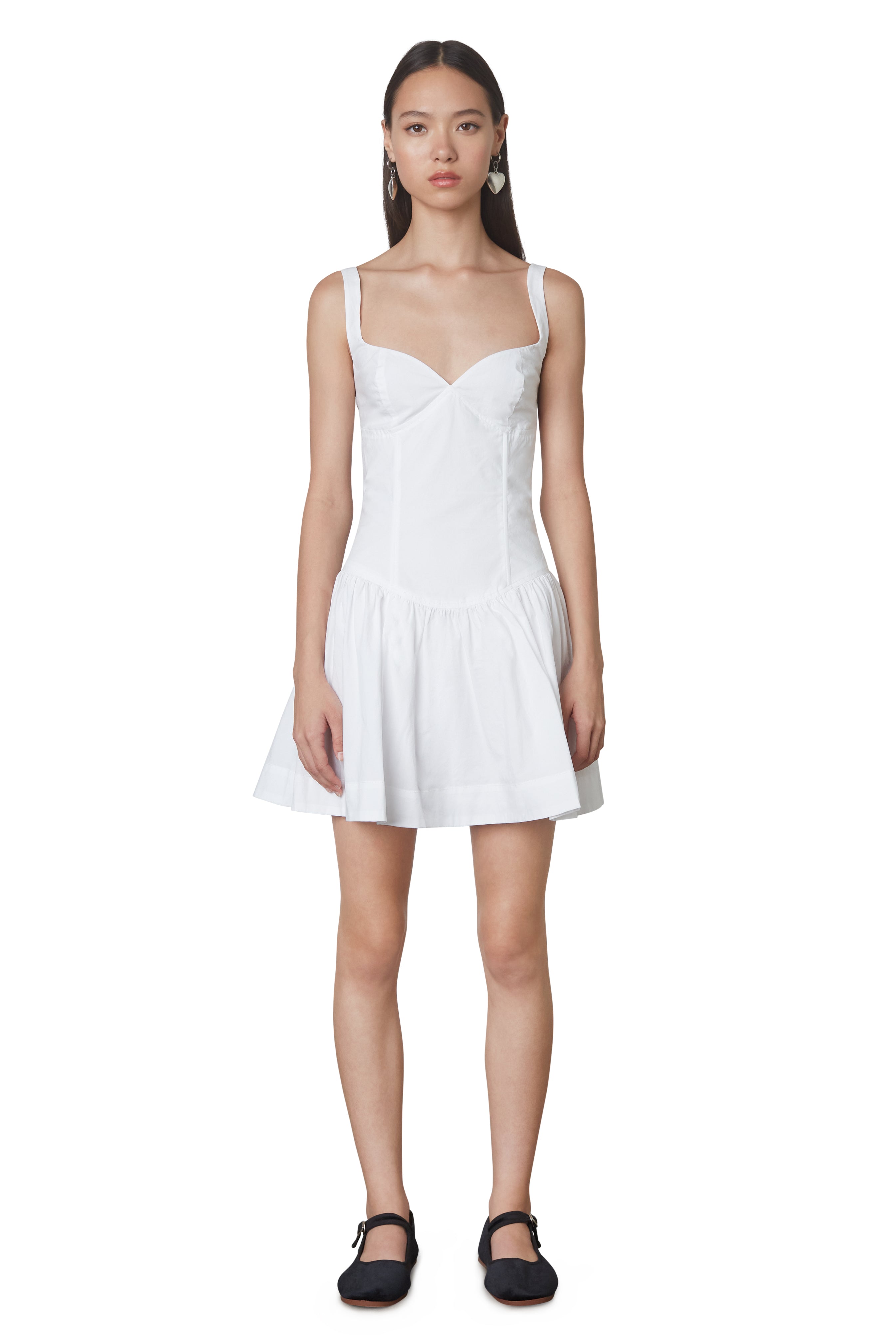 Napoli dress in white front