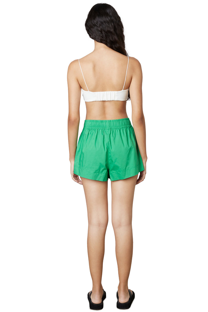 Boxer Short in kelly, back view