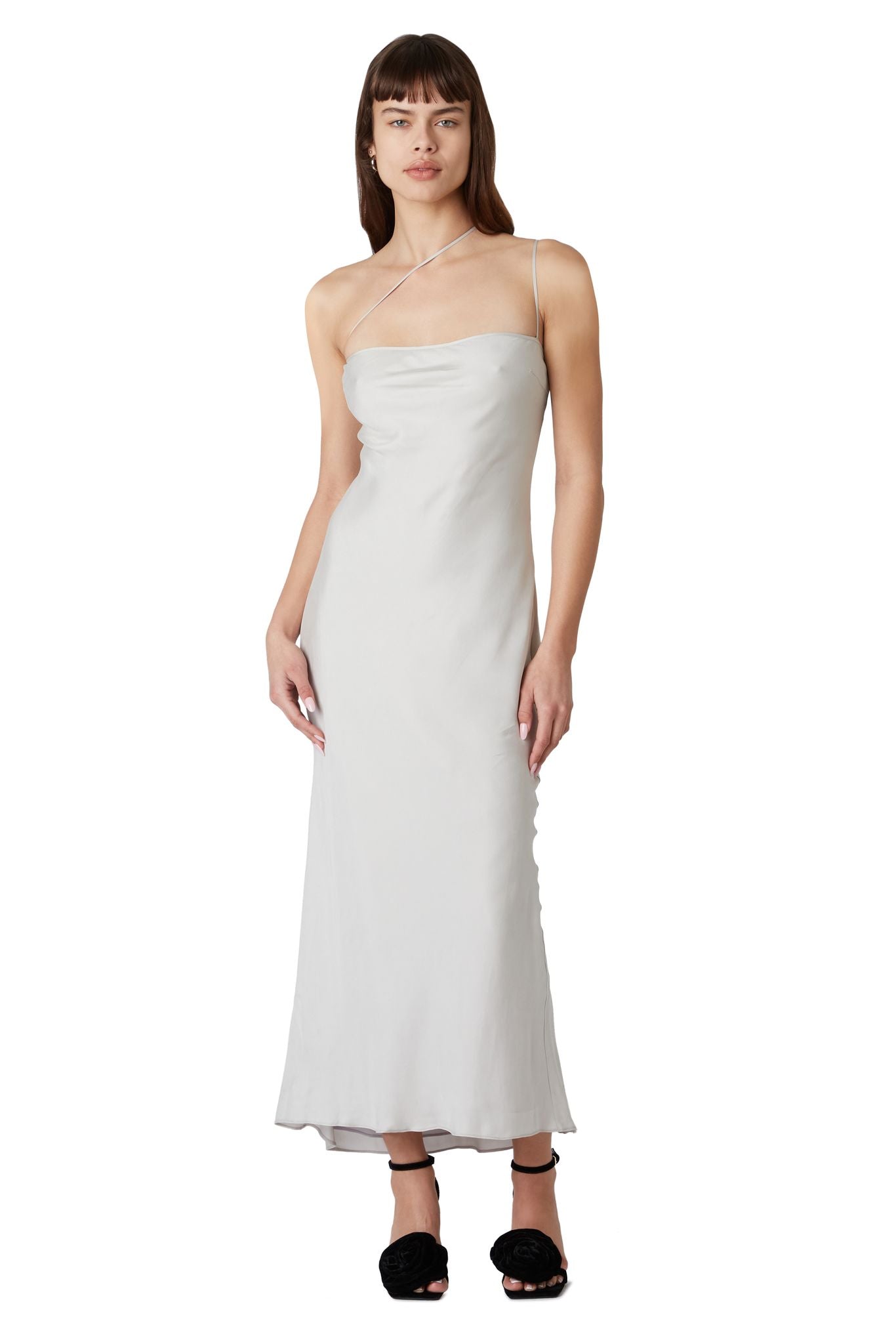 Marmont Dress in silver front view 2