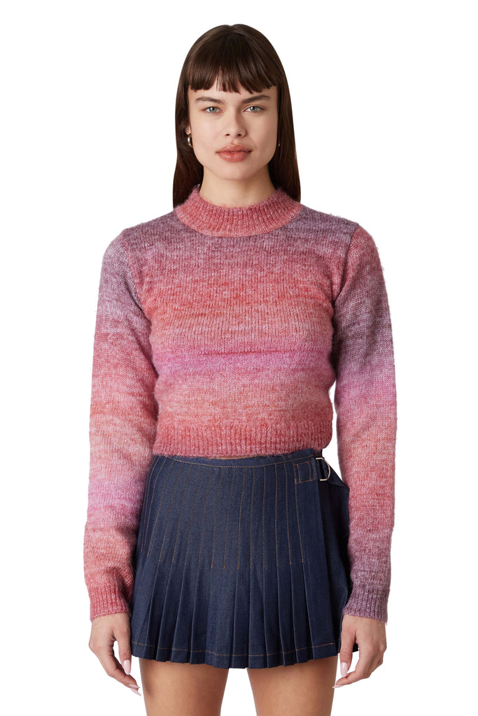 Aspen Sweater in dusty pink front view