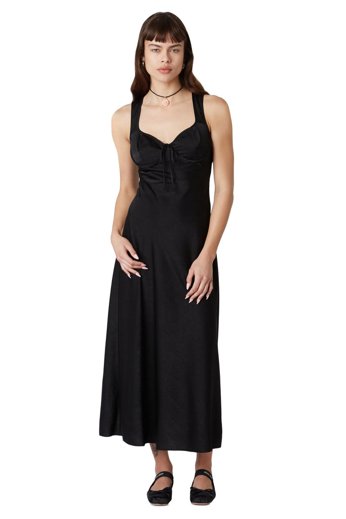 Canyon Dress in black front view 2