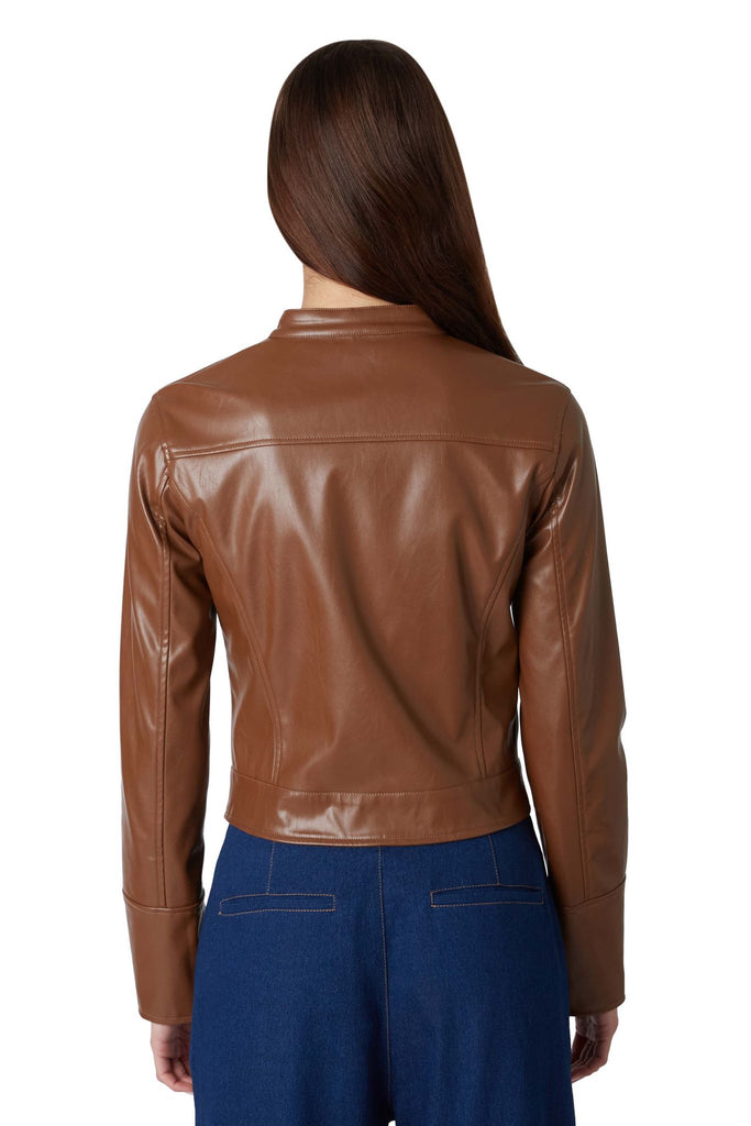 Julia Jacket in brown back view
