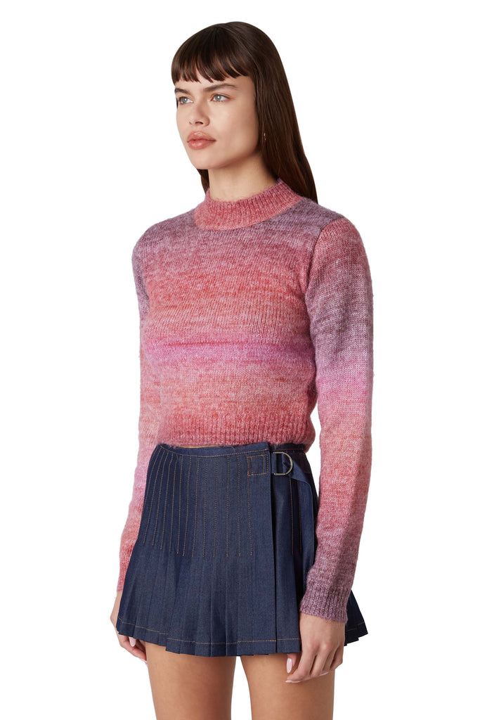 Aspen Sweater in dusty pink side view