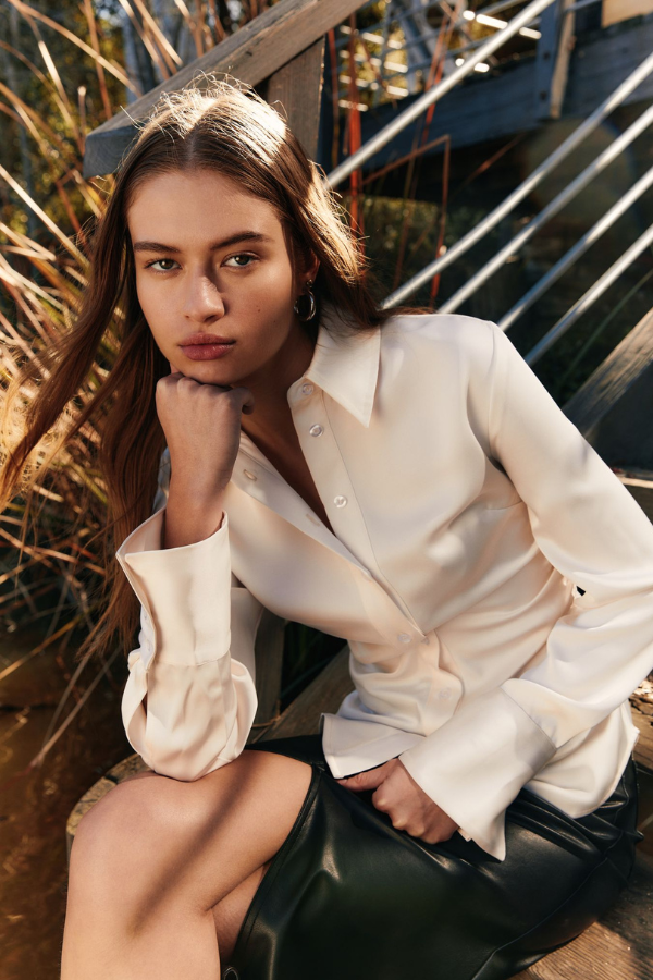 Briar Shirt in ivory look book image