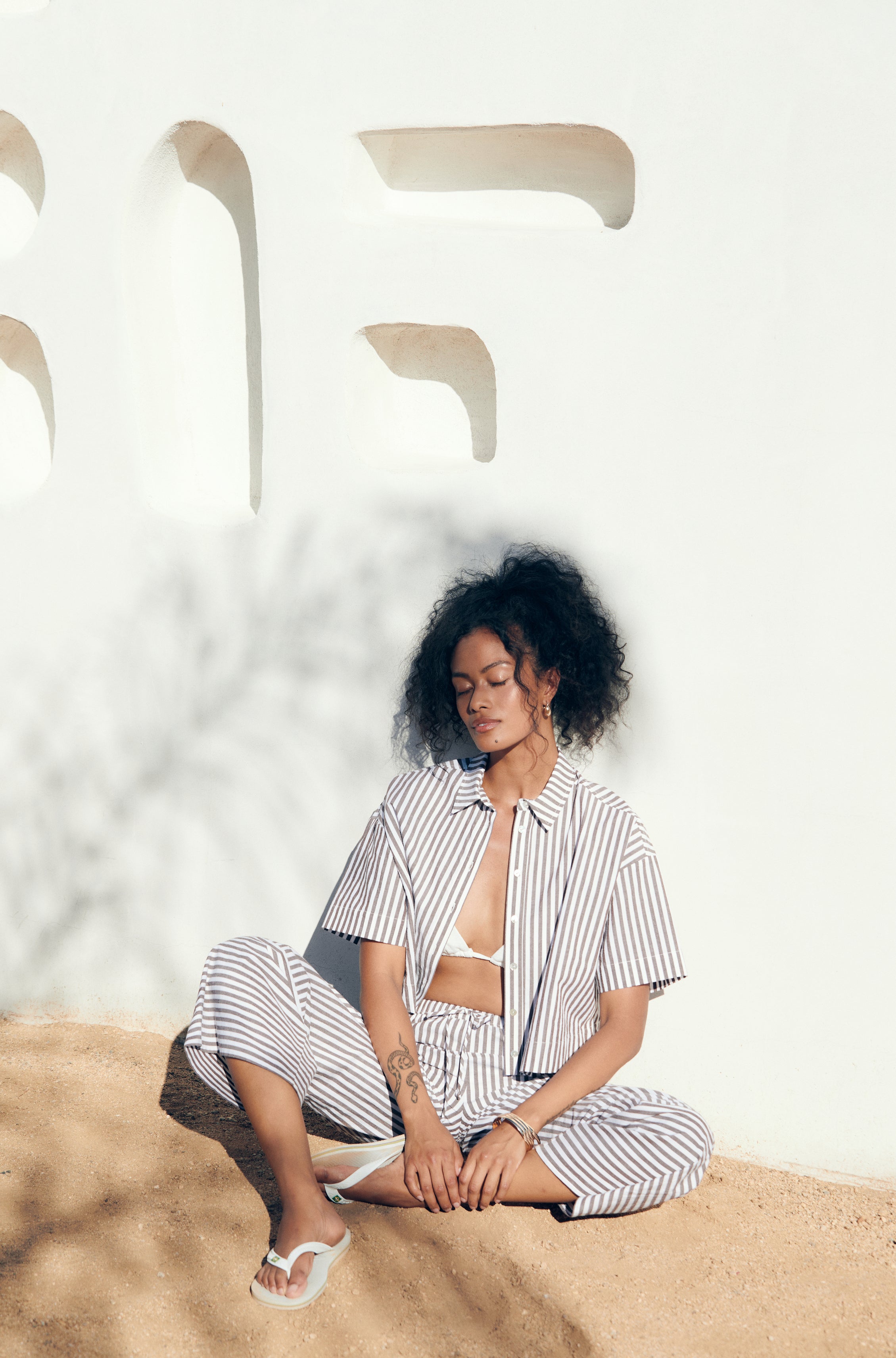 Angela Shirt in Brown Lookbook Photo