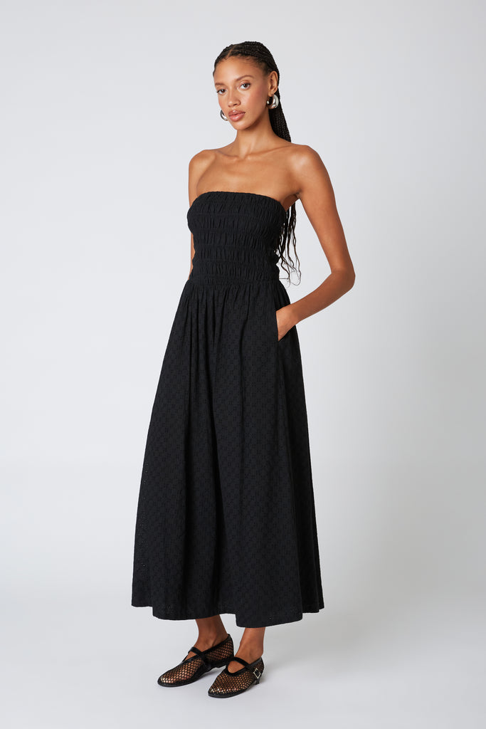 River Dress in black side view