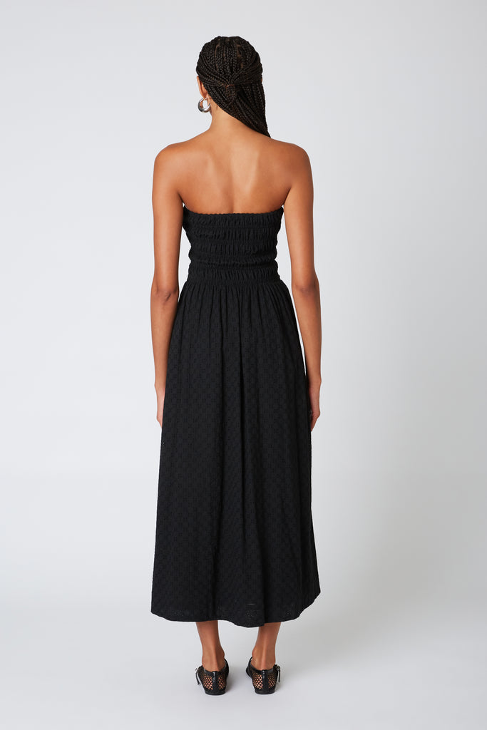 River Dress in black back view