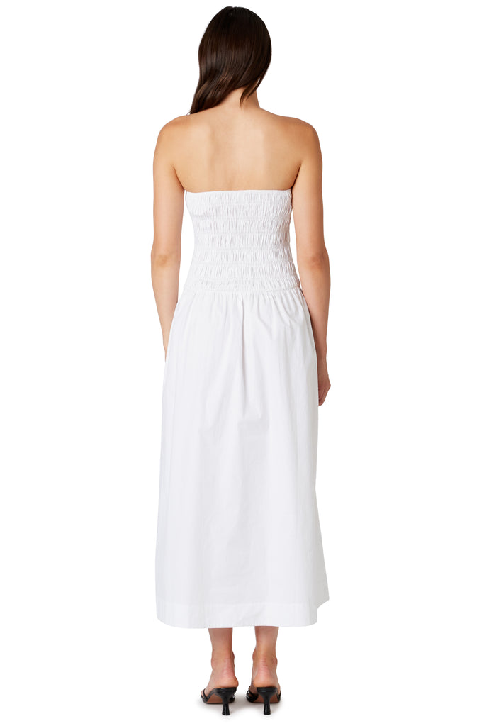 River Dress in white back view