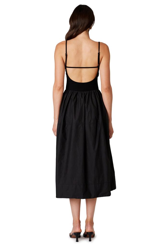 Emily Dress in black back view