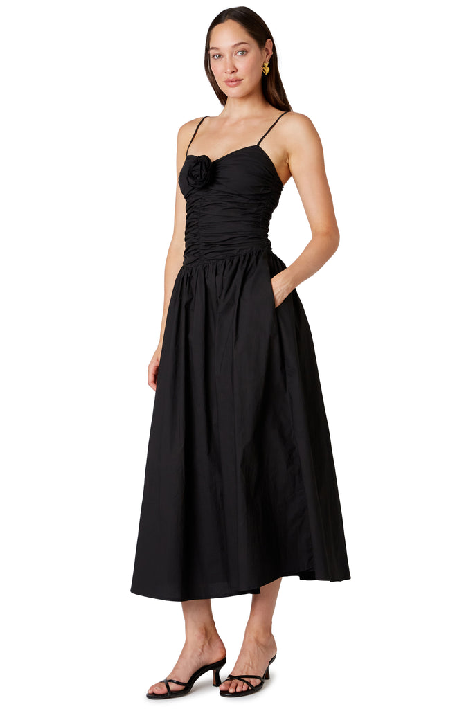 Armand Dress in black side view