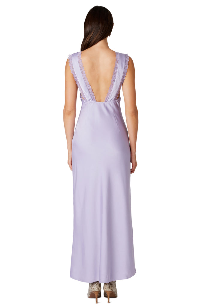 Aurelie Dress in lilac back view