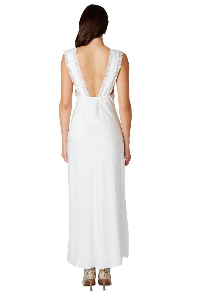 Aurelie Dress in white back view
