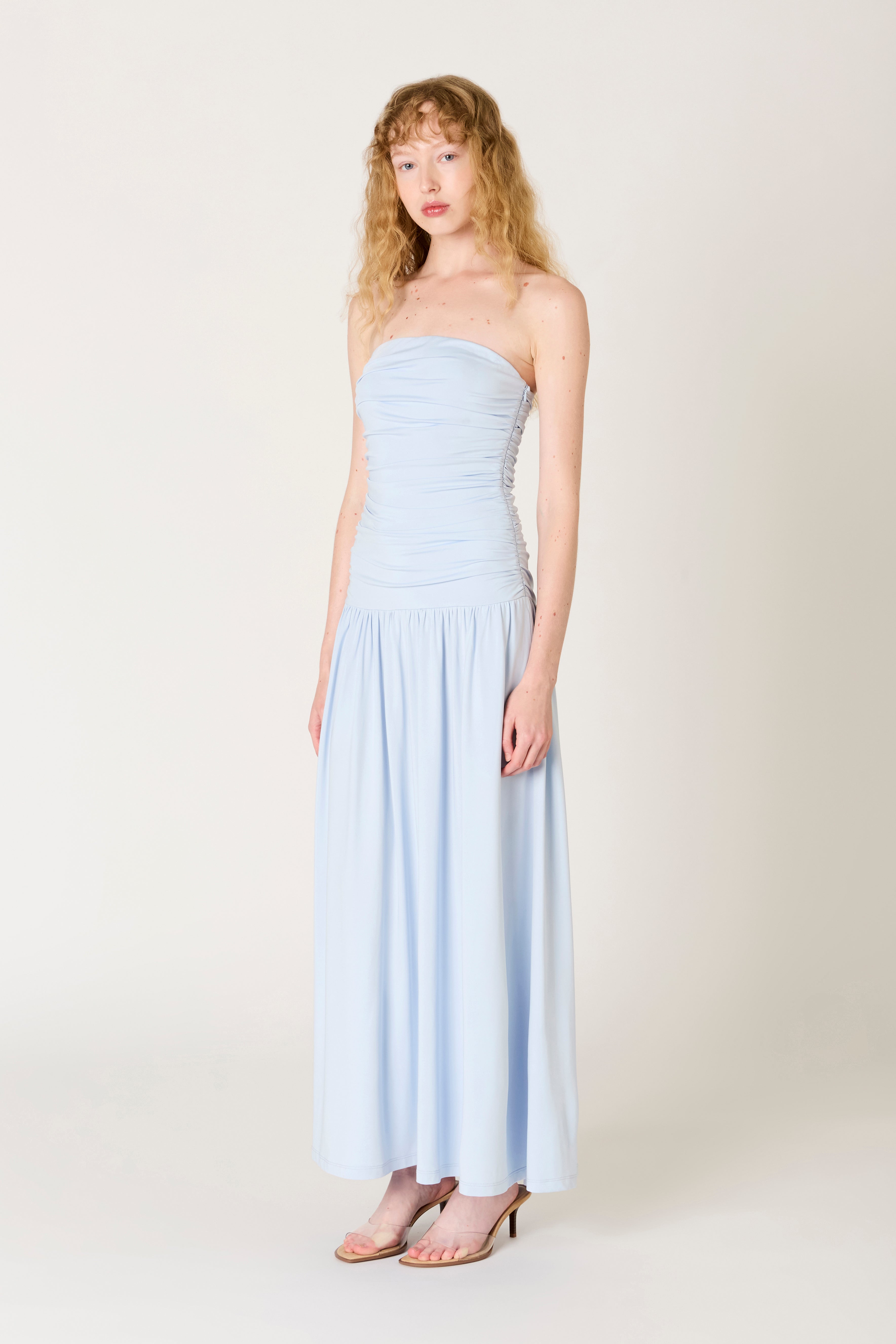 Santal Dress in sky side view