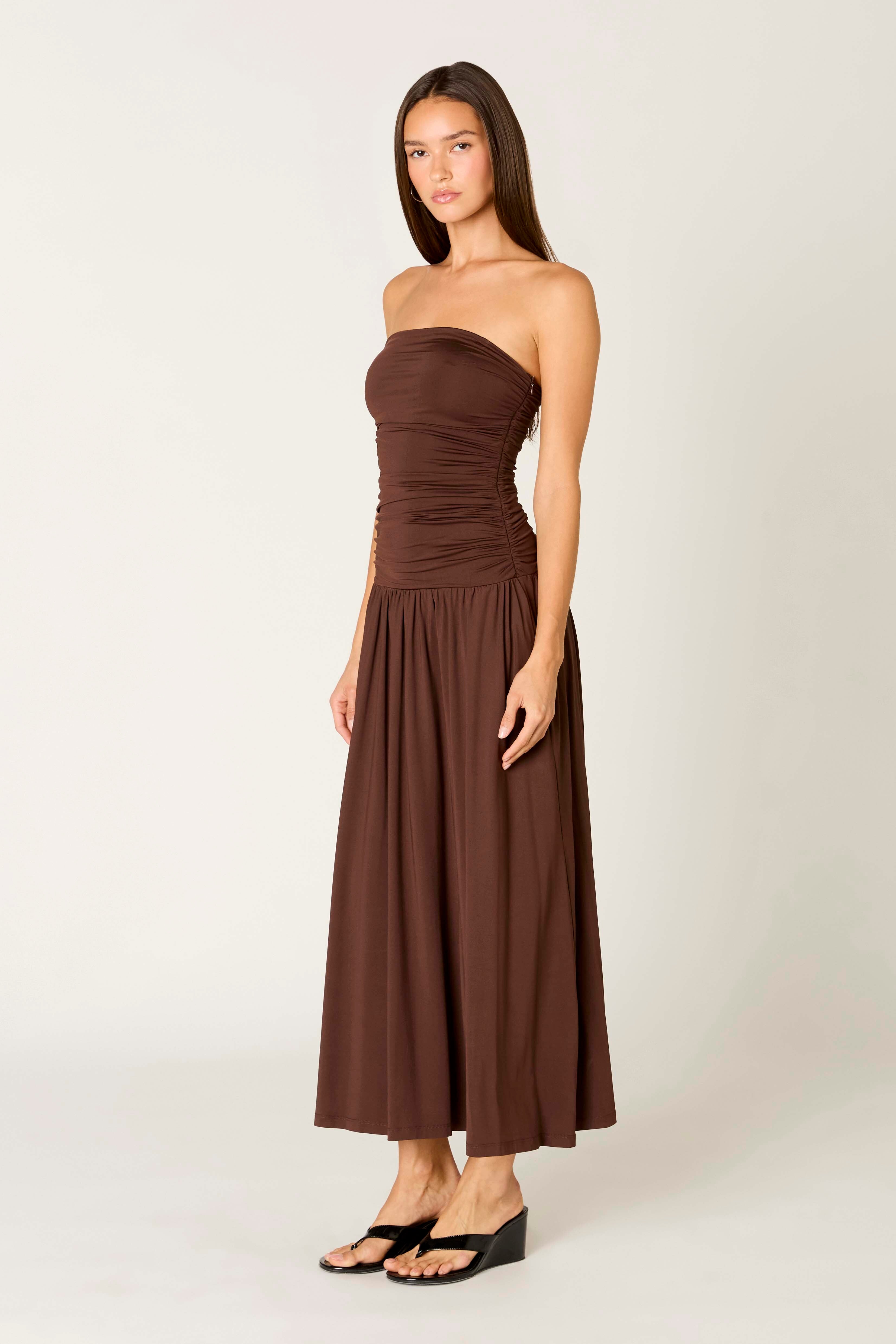 Santal Dress in nutshell side view