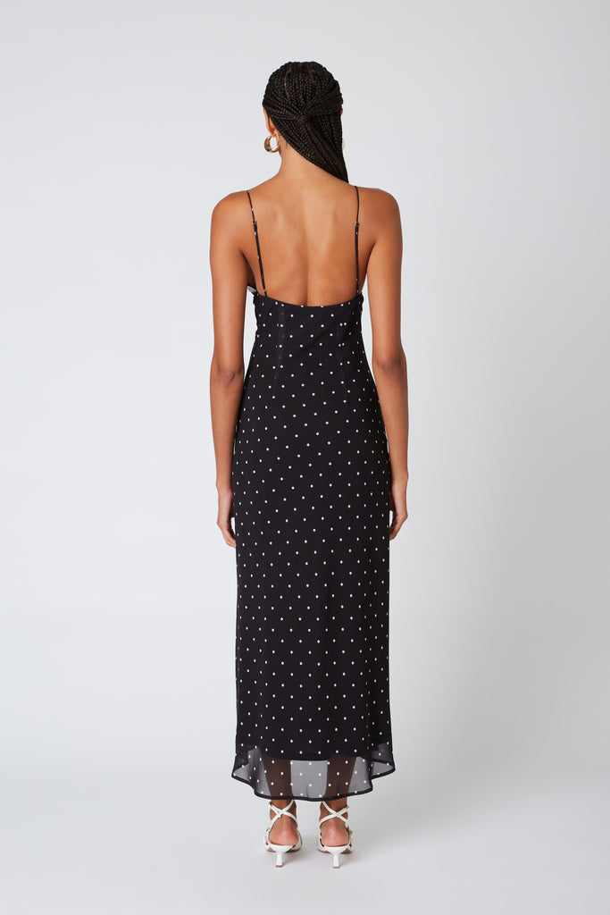 Jasmine Dress in black back view