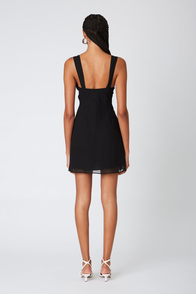 Birch Dress in black back view