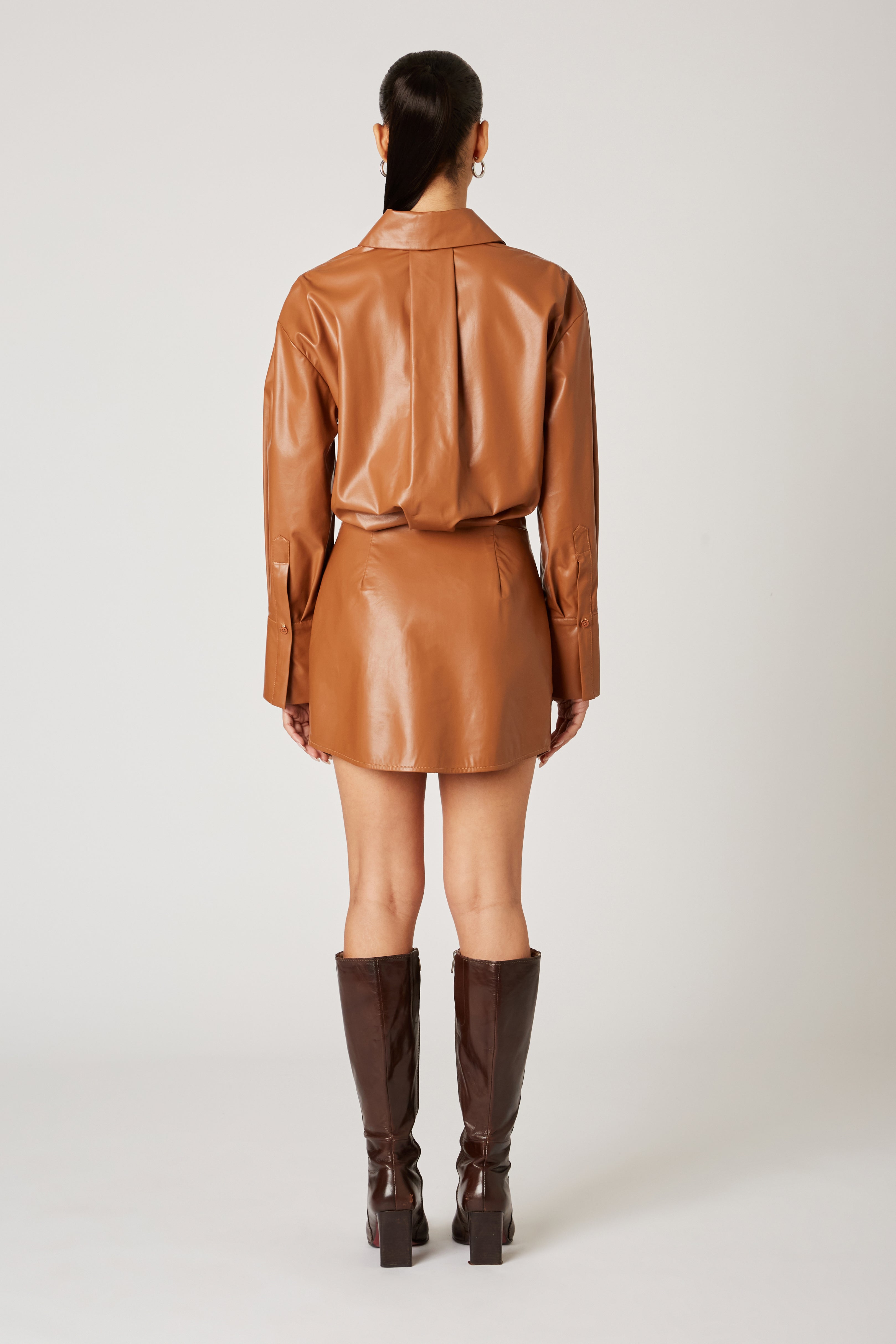 Troy Dress in whiskey back view