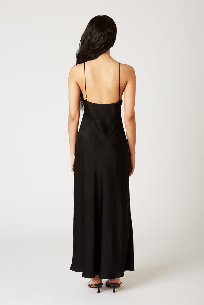 Camille Dress in black back view