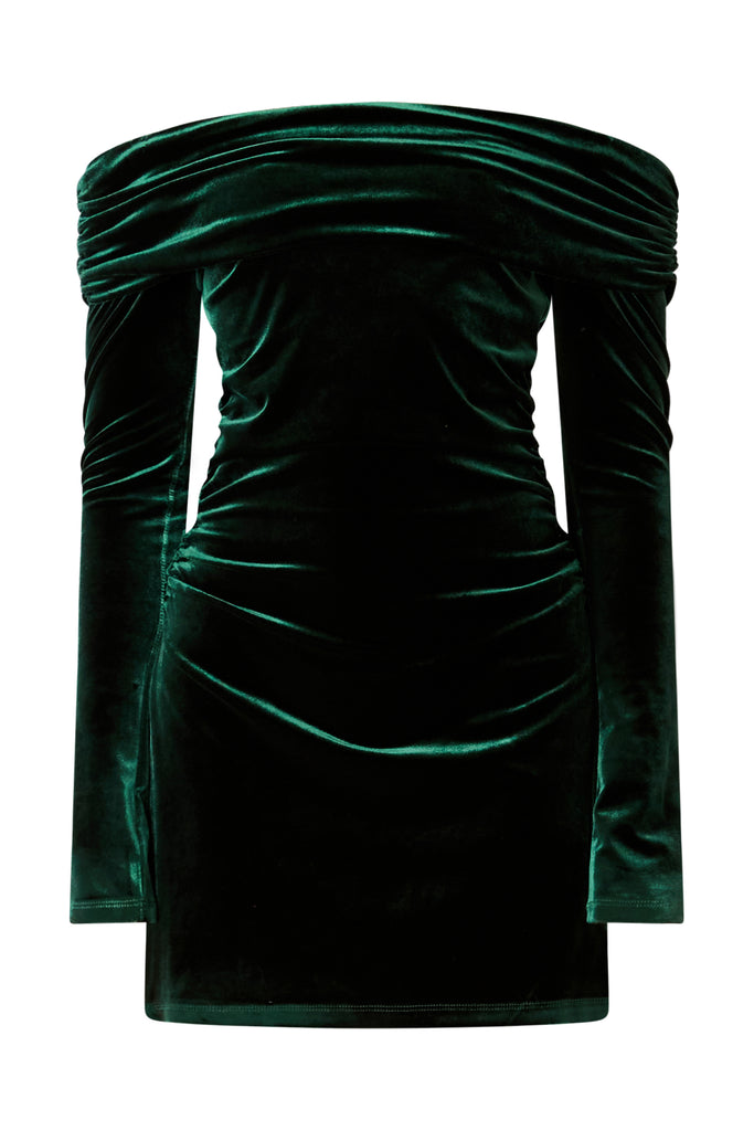 Ava Dress in emerald 