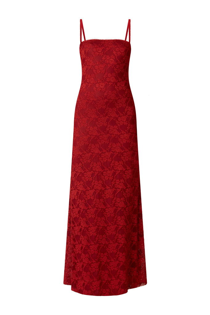 Vetiver Dress in merlot 