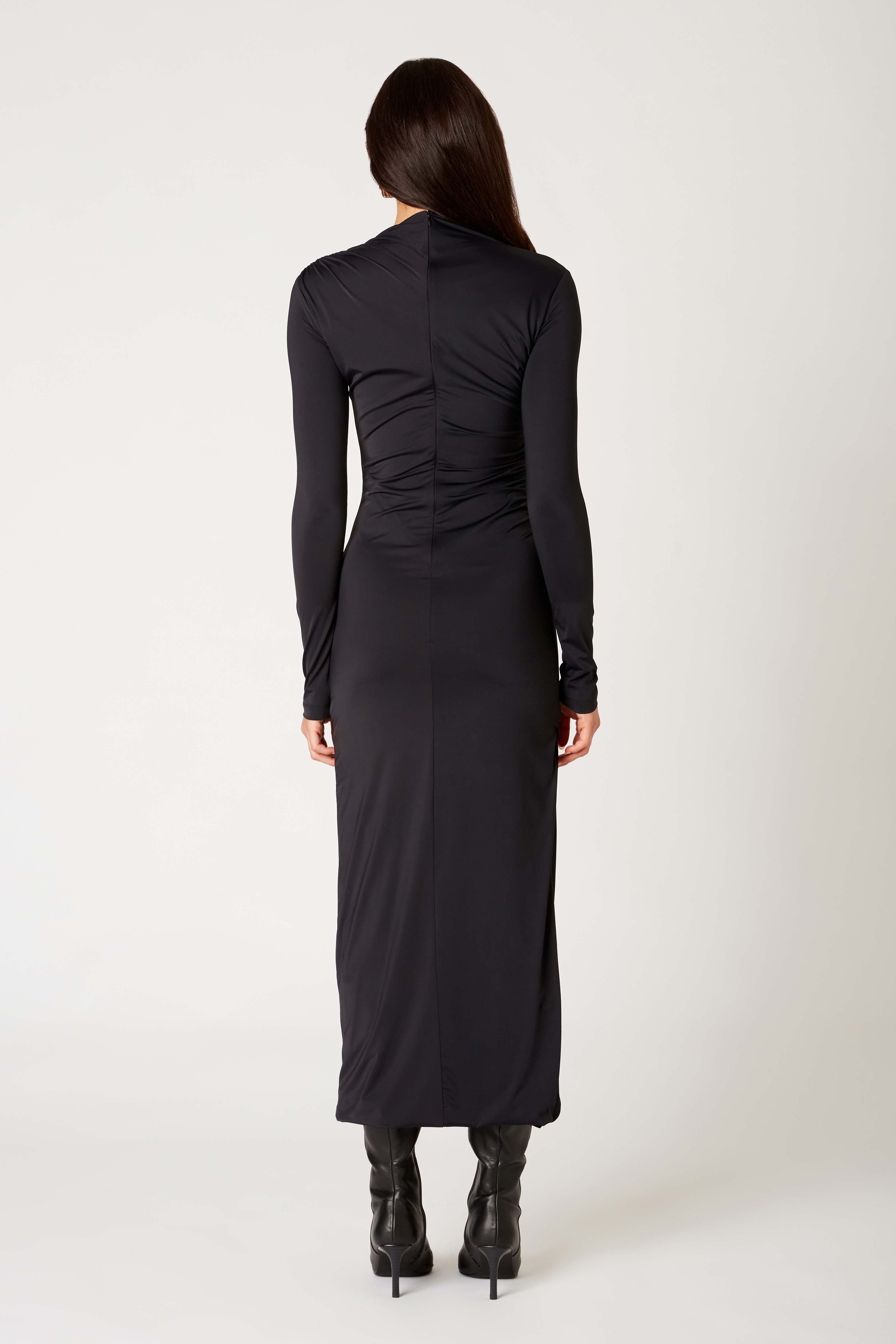 Irina Dress in black back view
