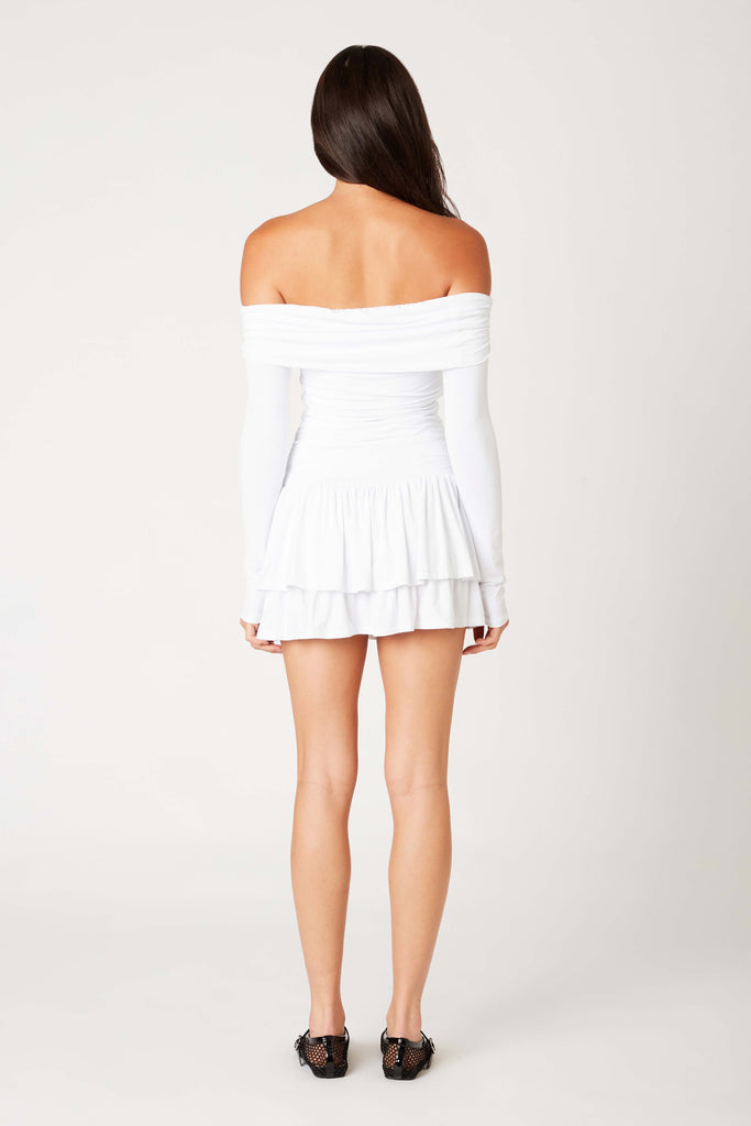 Lisa Dress in white back view